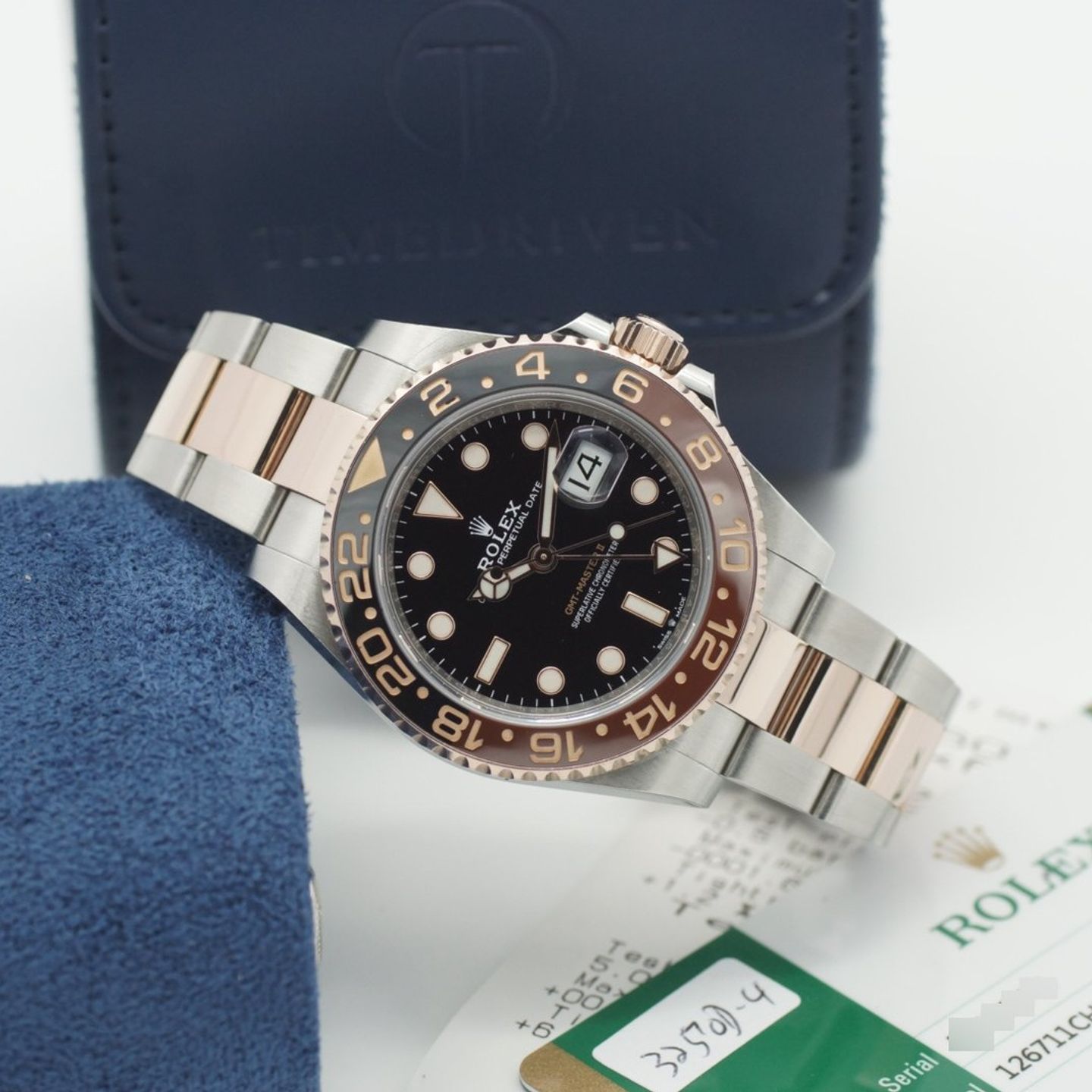 Rolex GMT-Master II 126711CHNR (2020) - Black dial 40 mm Gold/Steel case (1/8)