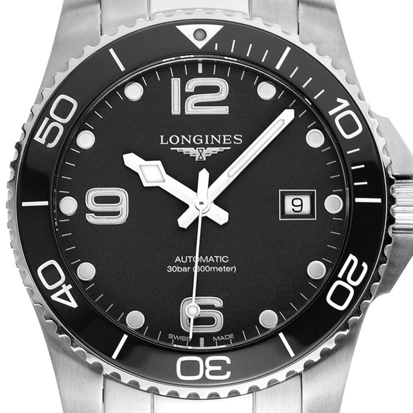 Longines HydroConquest L3.781.4.56.6 (2025) - Black dial 41 mm Steel case (1/7)