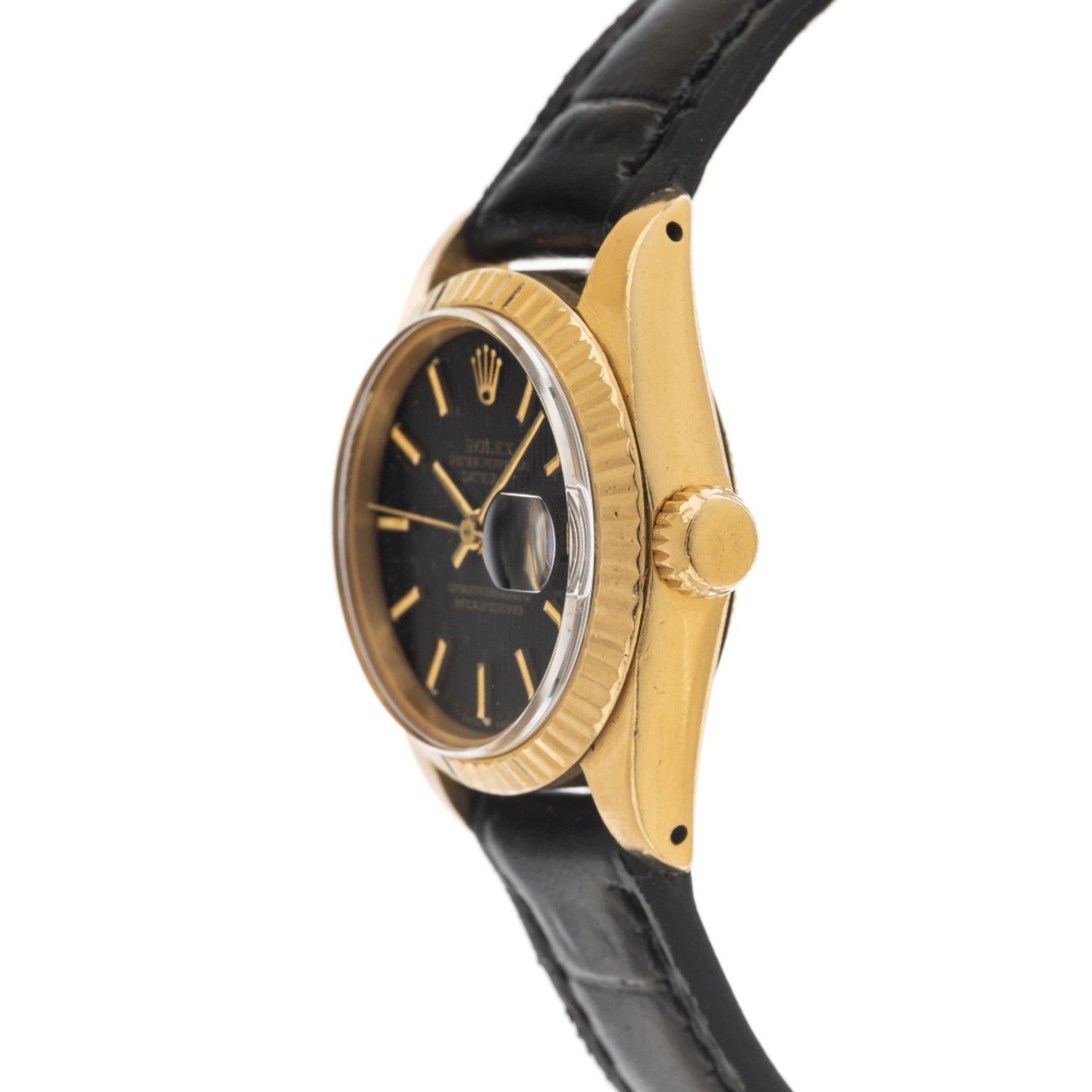 Rolex Lady-Datejust 6917 (1983) - Zwart wijzerplaat 26mm Geelgoud (4/7)