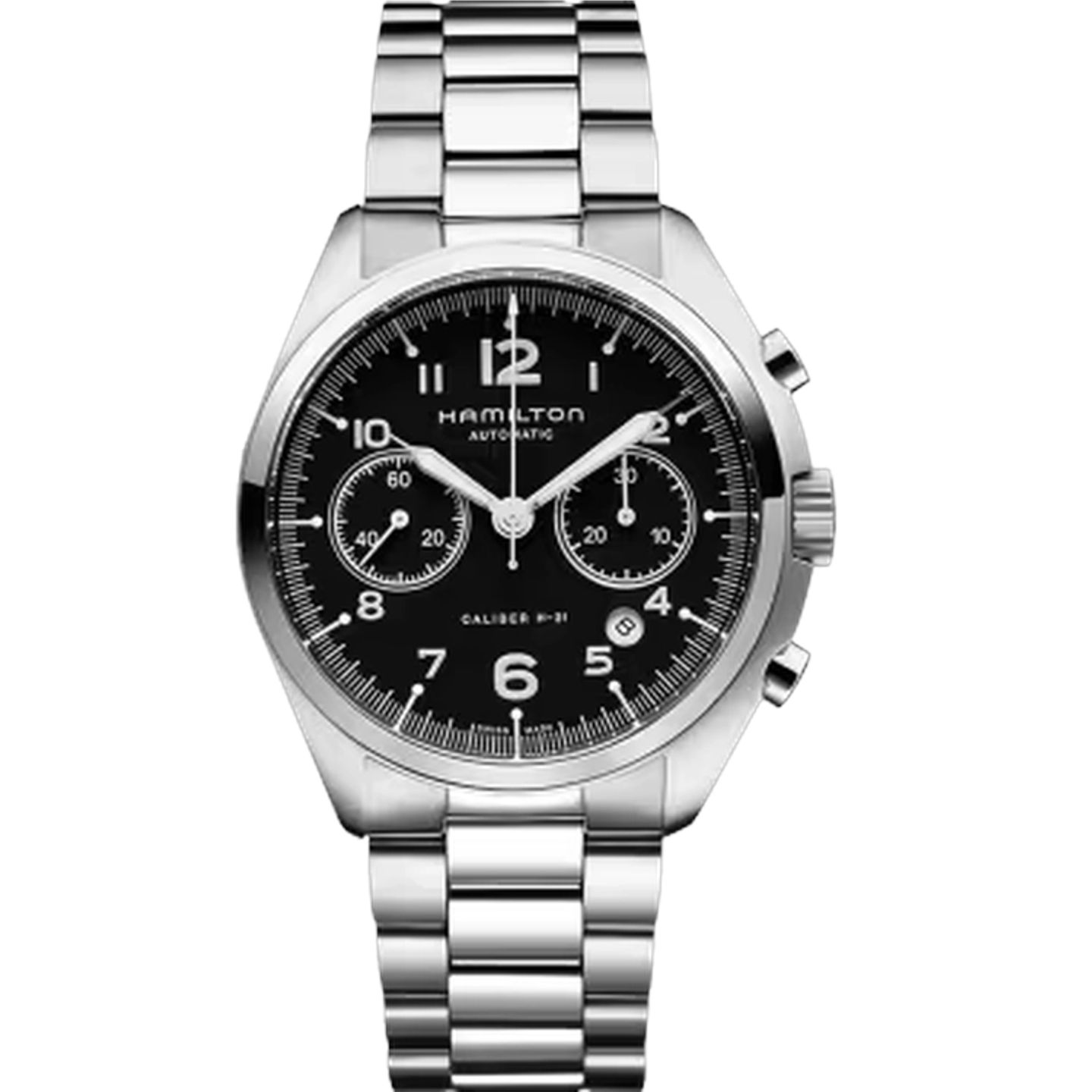 Hamilton Khaki Pilot Pioneer H76416135 (2025) - Zwart wijzerplaat 41mm Staal (1/1)