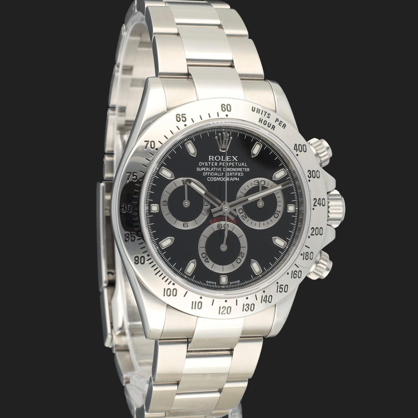 Rolex Daytona 116520 (2013) - Zwart wijzerplaat 40mm Staal (4/8)