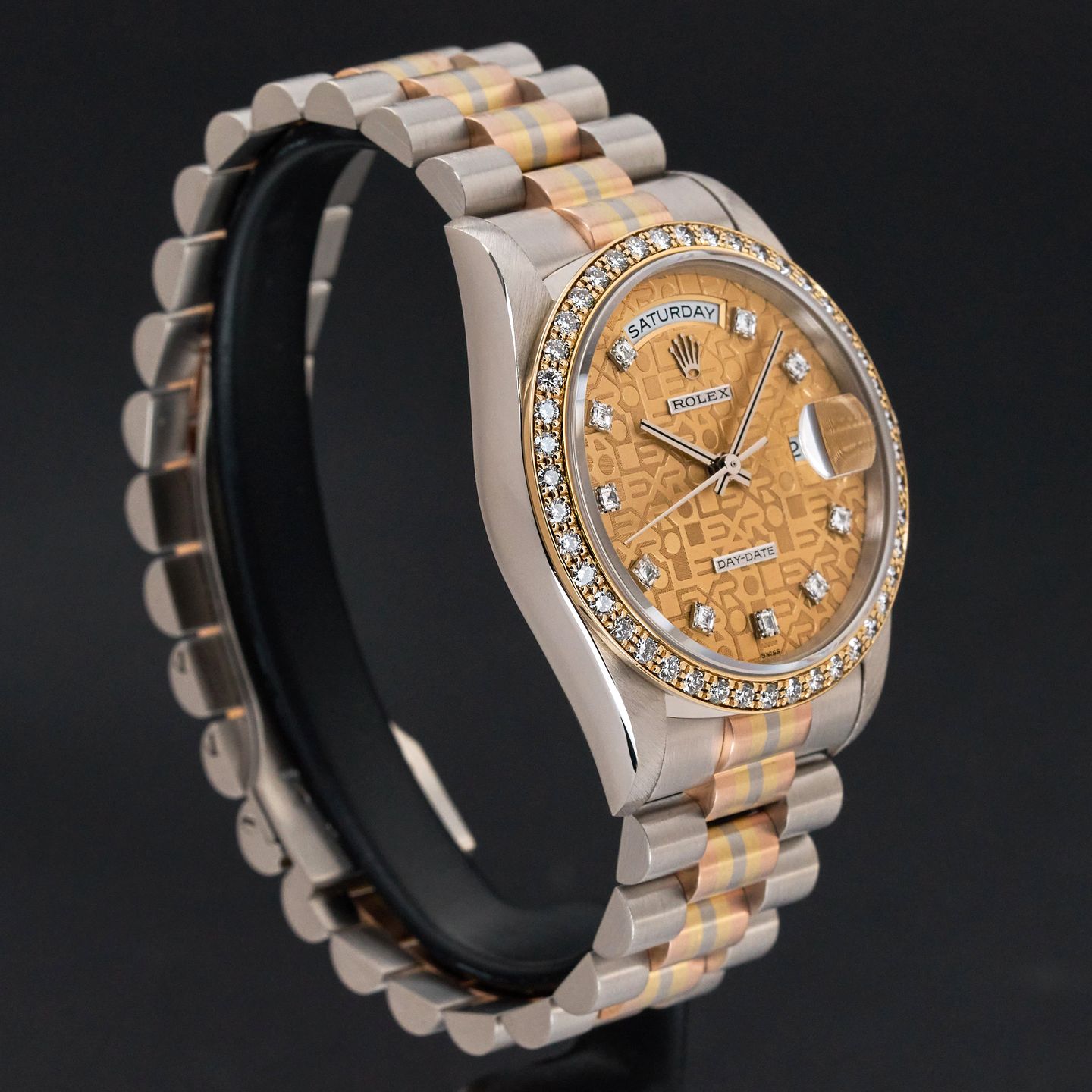 Rolex Day-Date 36 18349 (1989) - Silver dial 36 mm White Gold case (5/8)