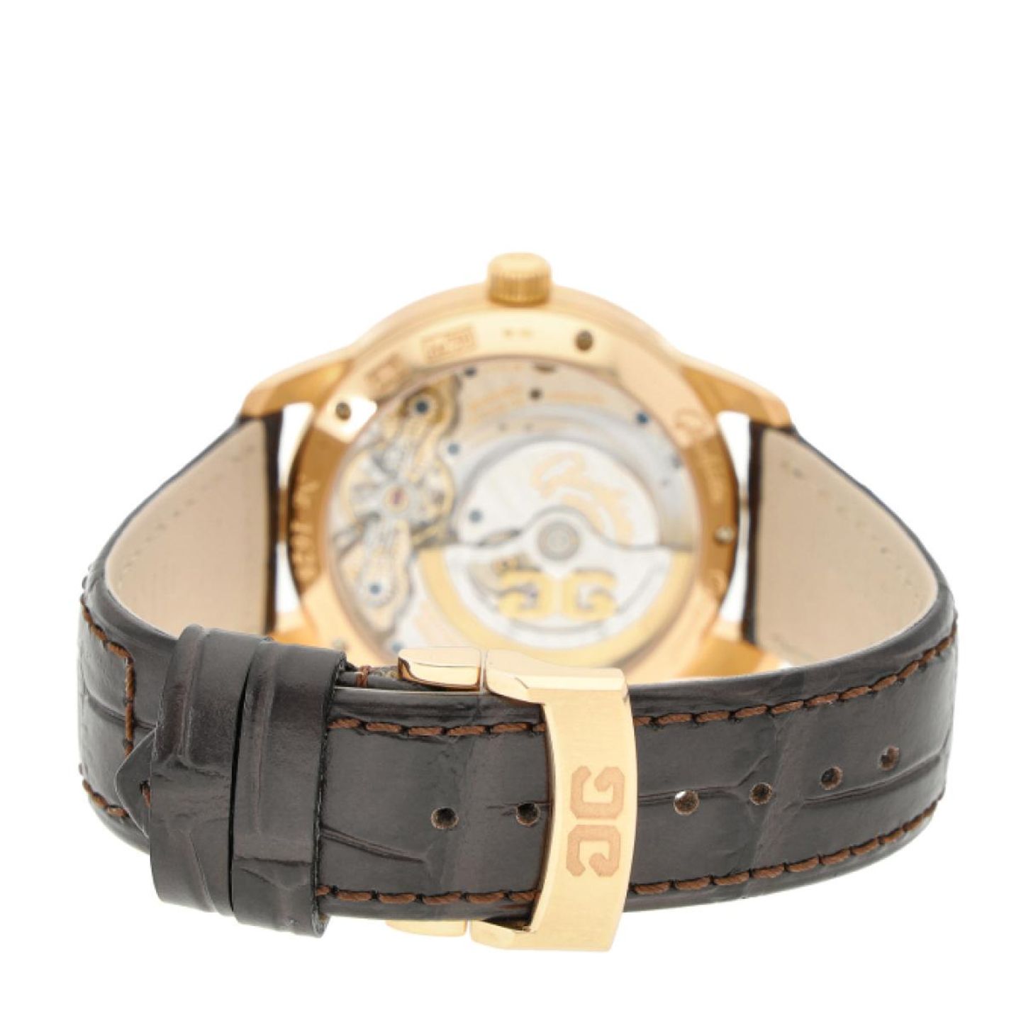 Glashütte Original Senator Karrée 1-22-02-51-51-04 (2014) - Silver dial 40 mm Rose Gold case (4/5)