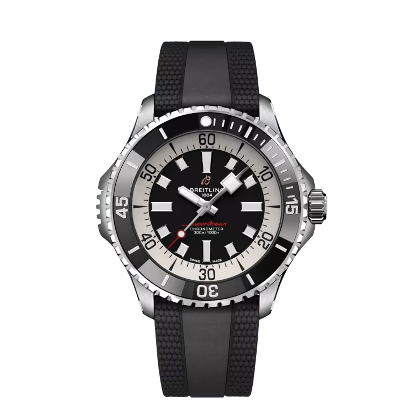 Breitling Superocean A17378211B1S1 (2024) - Zwart wijzerplaat 46mm Staal (1/1)