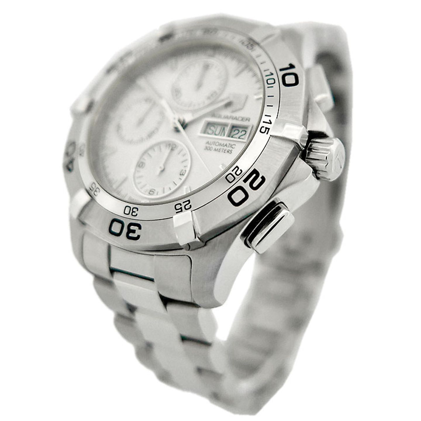 TAG Heuer Aquaracer 300M CAF2110 (2013) - White dial 43 mm Steel case (2/5)