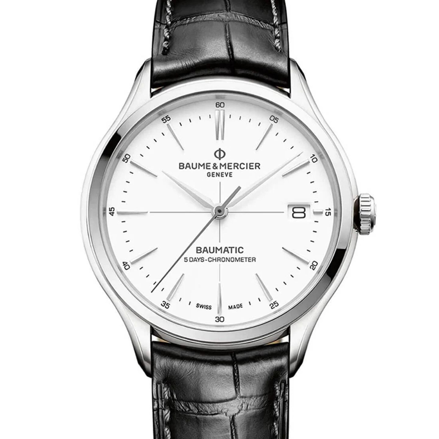 Baume & Mercier Clifton M0A10436 (2024) - White dial 40 mm Steel case (2/3)