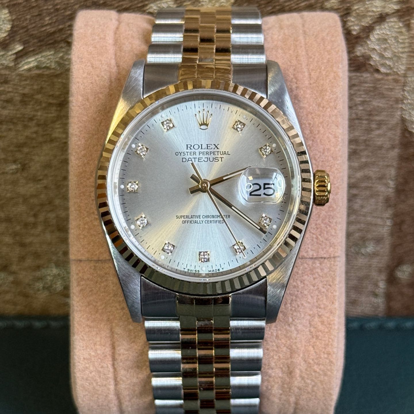 Rolex Datejust 36 16233 (1991) - Silver dial 36 mm Gold/Steel case (4/8)