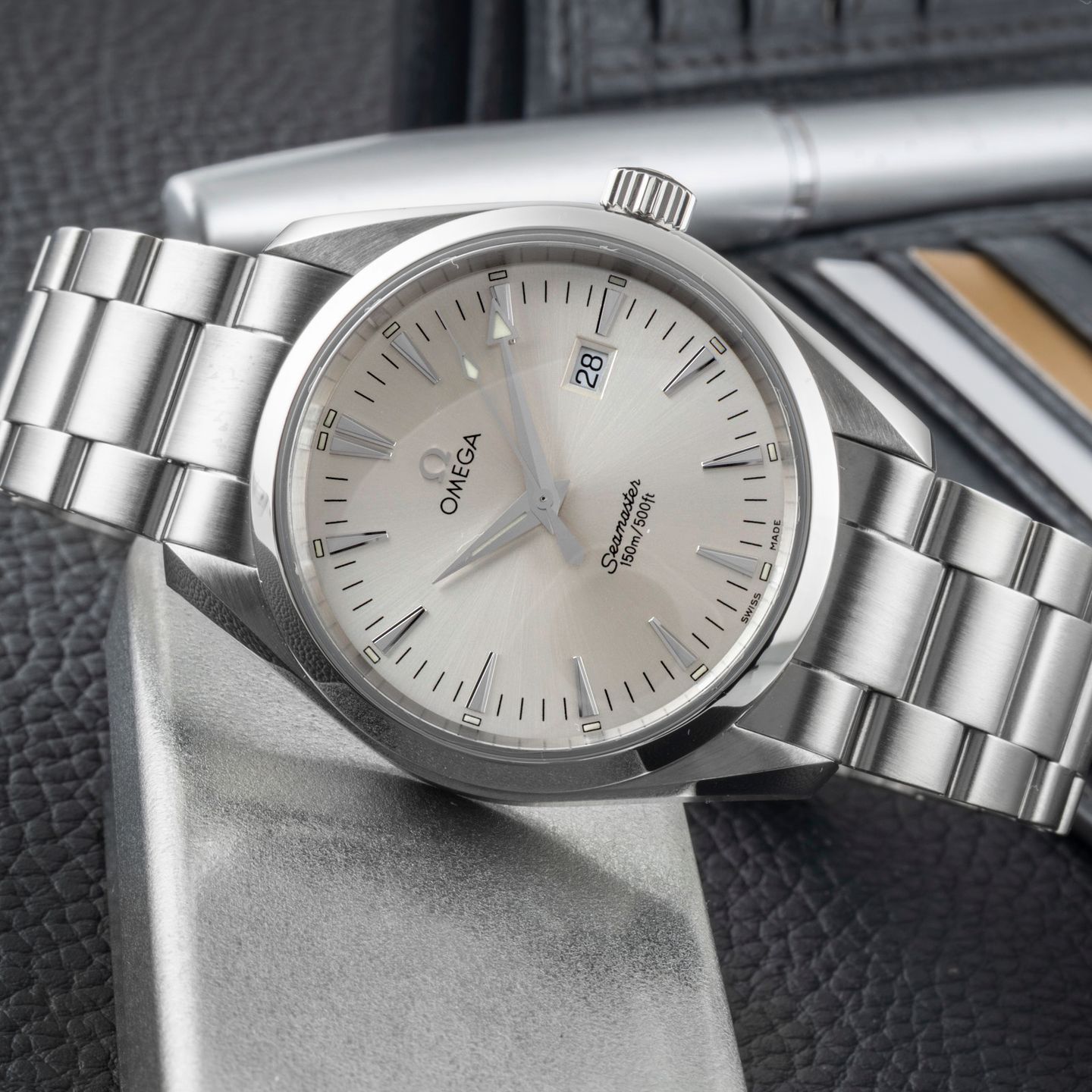Omega Seamaster Aqua Terra 2517.30.00 (Onbekend (willekeurig serienummer)) - Zilver wijzerplaat 39mm Staal (2/8)