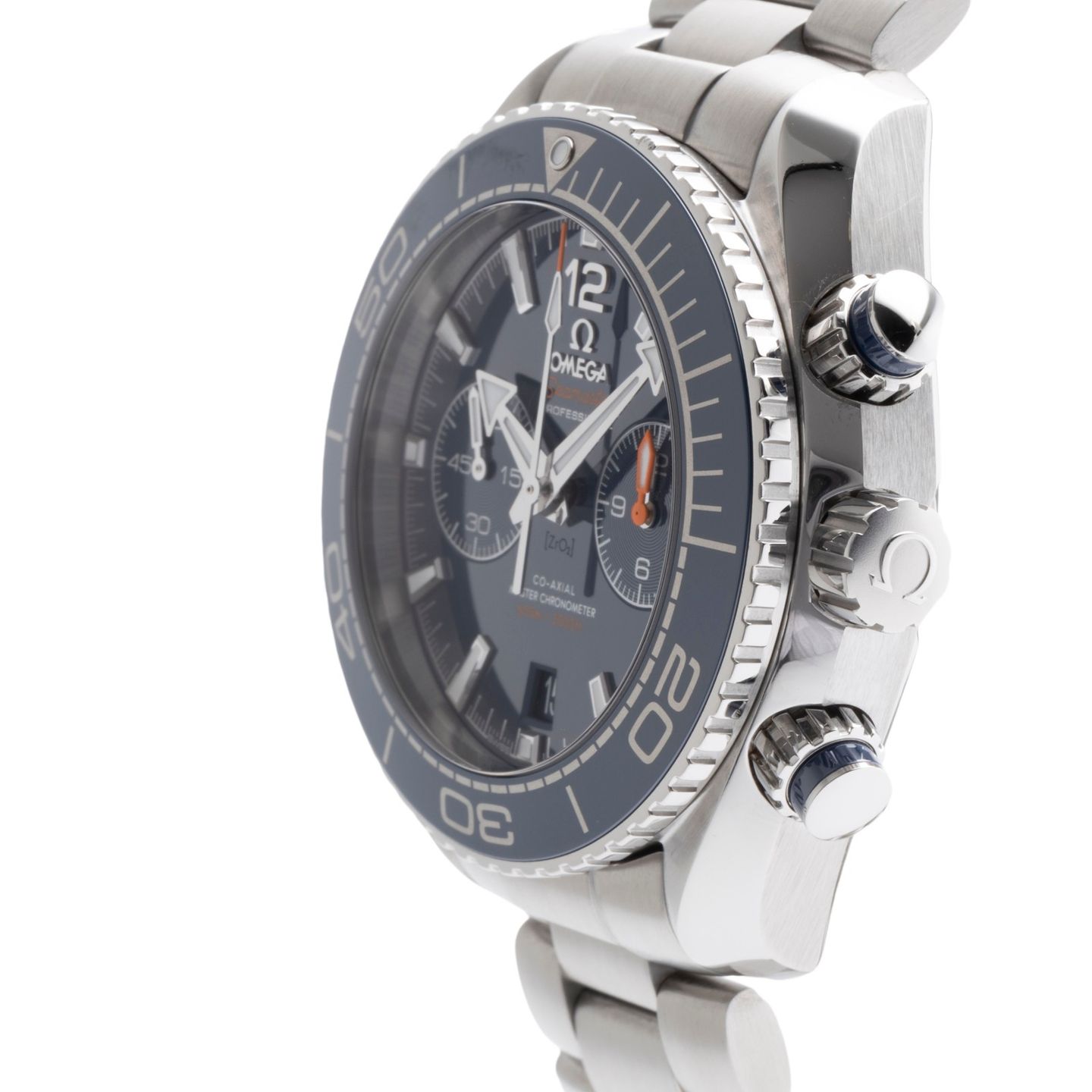 Omega Seamaster Planet Ocean Chronograph 215.30.46.51.03.001 (Unknown (random serial)) - Blue dial 46 mm Steel case (6/8)