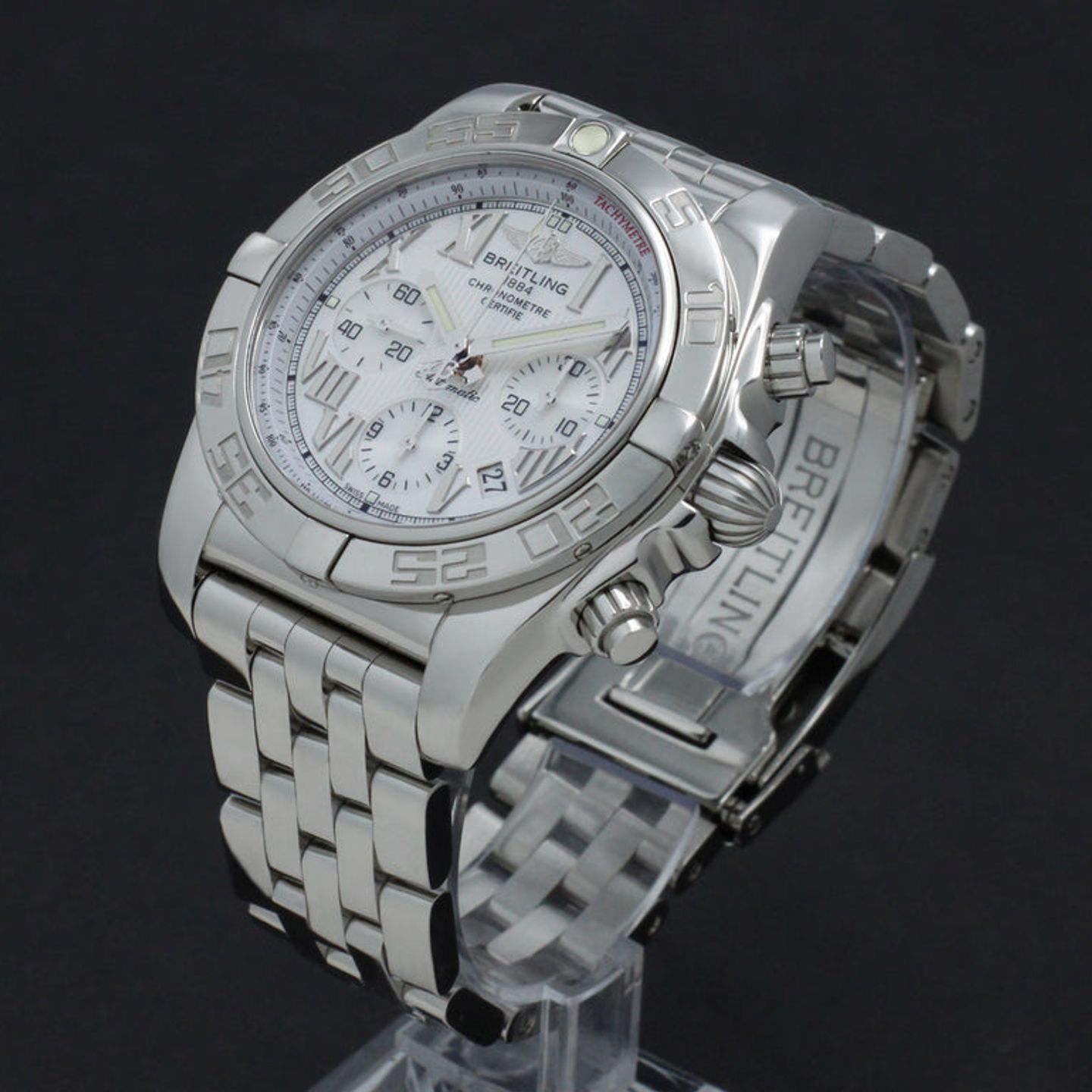 Breitling Chronomat 44 AB0110 (2014) - Wit wijzerplaat 44mm Staal (5/7)