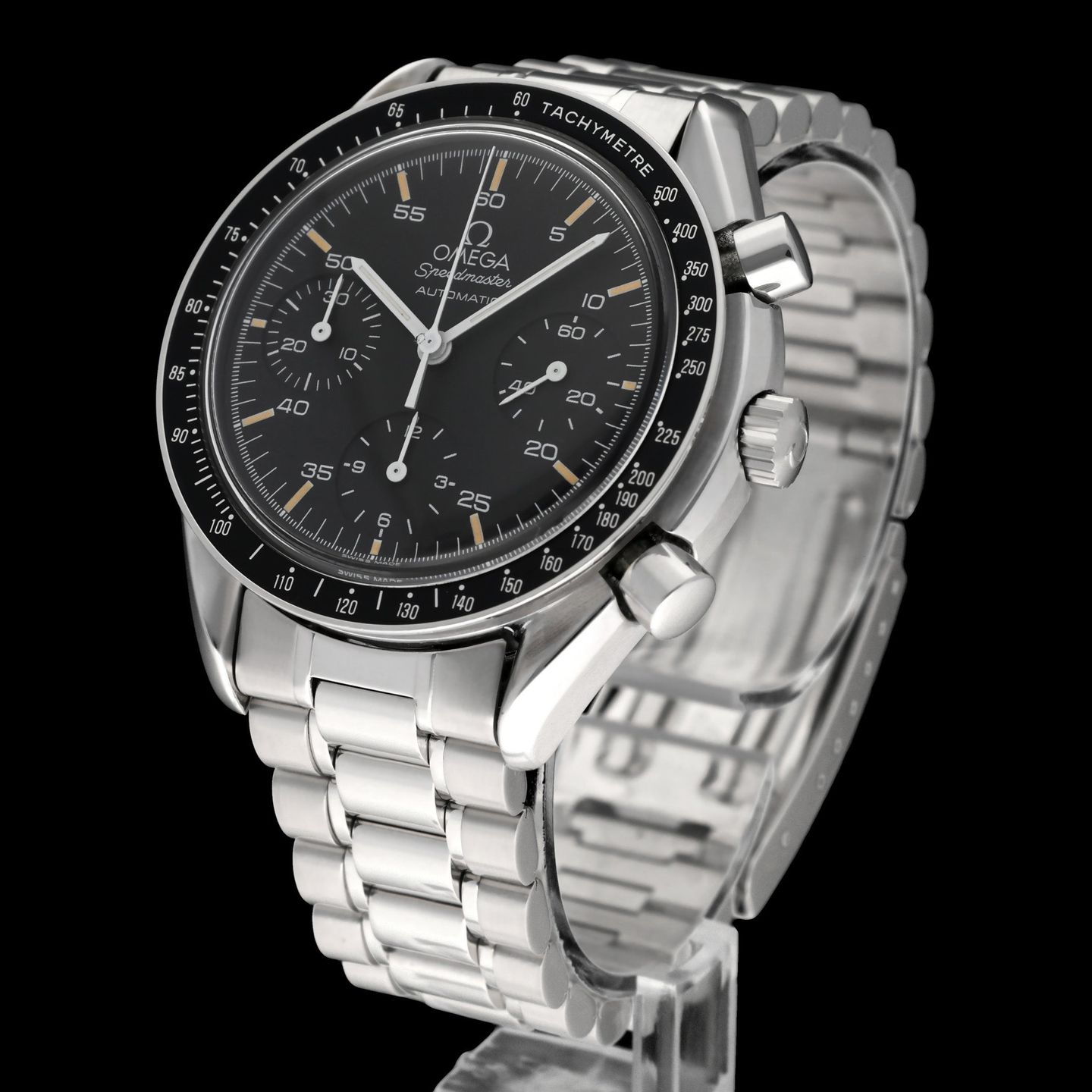 Omega Speedmaster Reduced 3510.50.00 (1991) - Black dial 39 mm Steel case (3/8)
