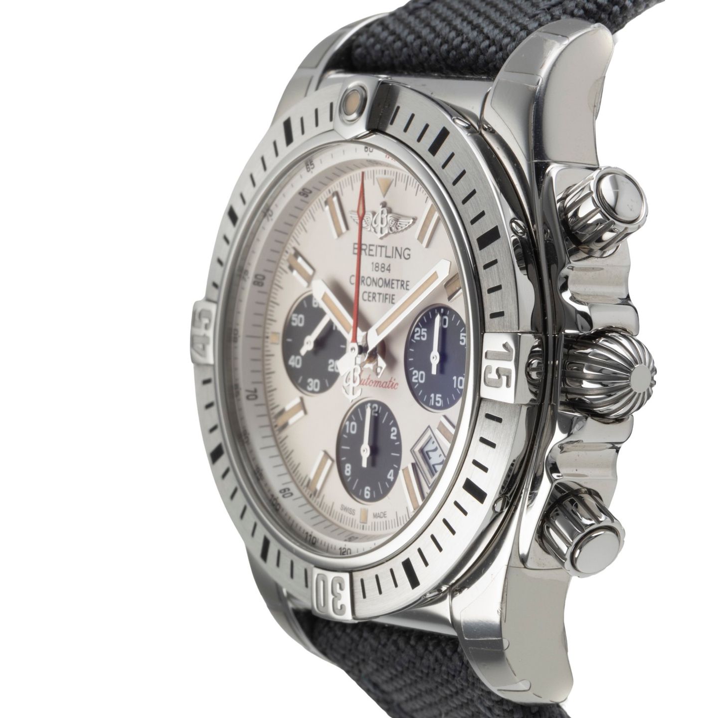 Breitling Chronomat 44 Airborne AB01154G/G786 (2014) - Silver dial 44 mm Steel case (6/8)