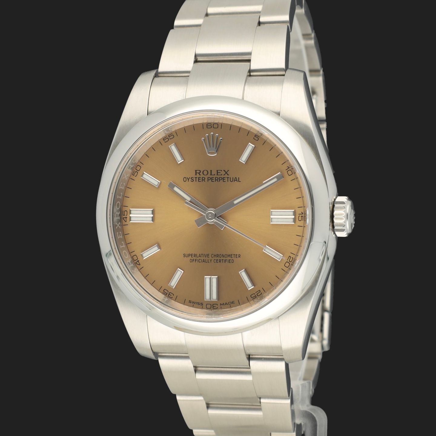 Rolex Oyster Perpetual 36 116000 (2016) - Bronze dial 36 mm Steel case (1/8)