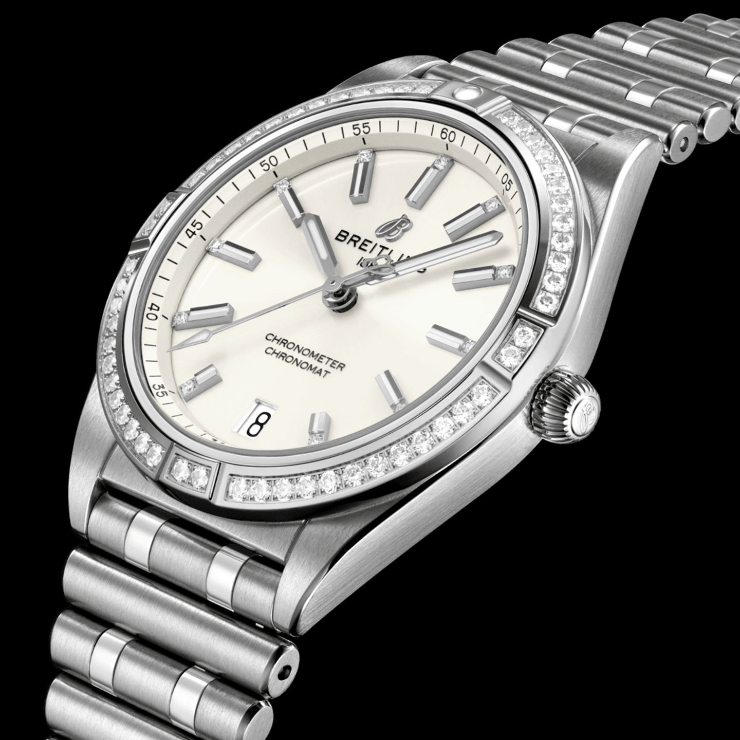 Breitling Chronomat 36 A10380591A1A1 (2024) - Wit wijzerplaat 36mm Staal (2/5)