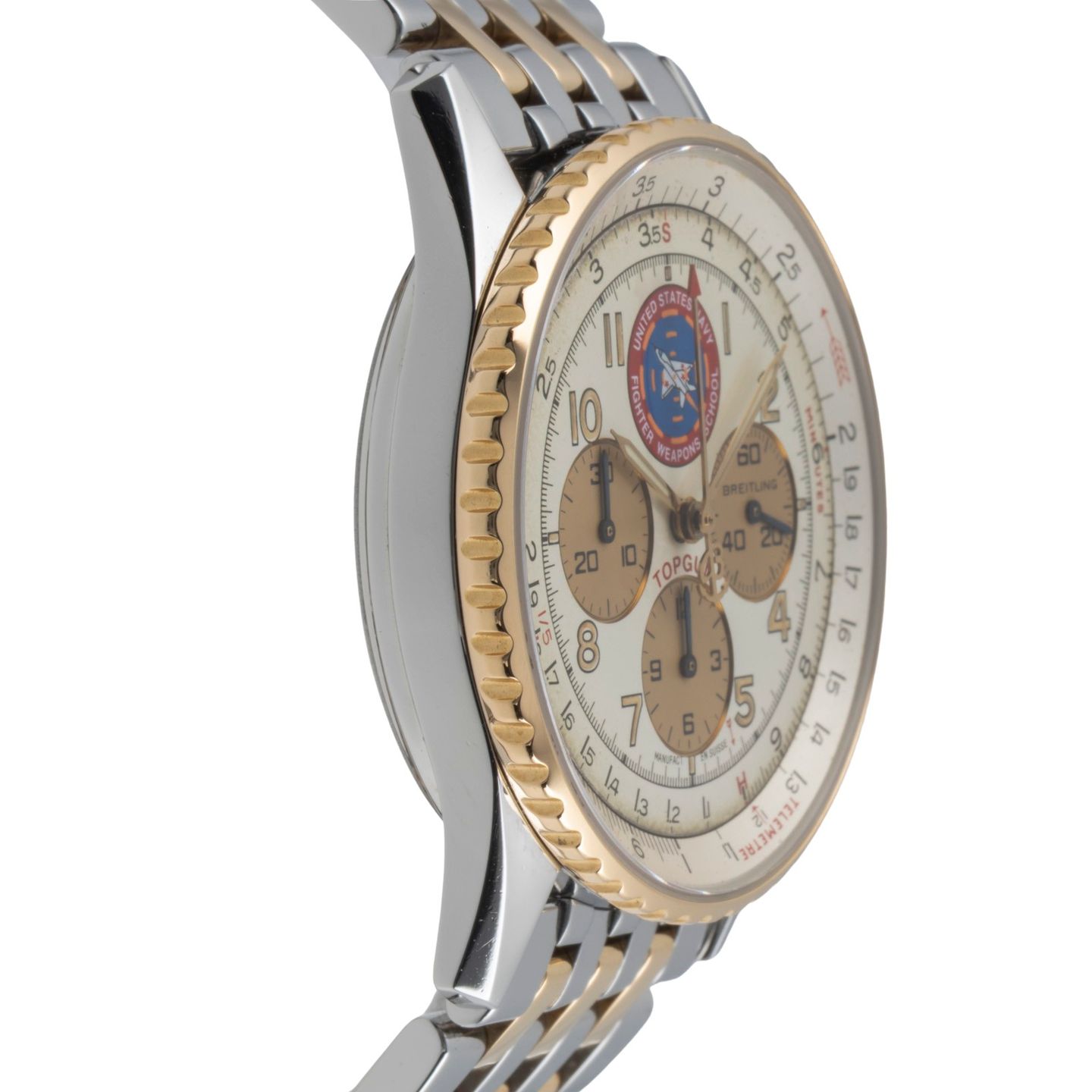 Breitling Navitimer D30022 (Unknown (random serial)) - Silver dial 38 mm Steel case (7/8)