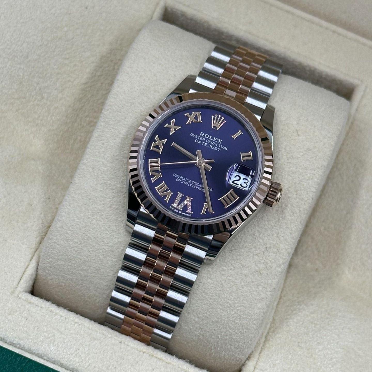 Rolex Datejust 31 278271 (2024) - Purple dial 31 mm Steel case (8/8)