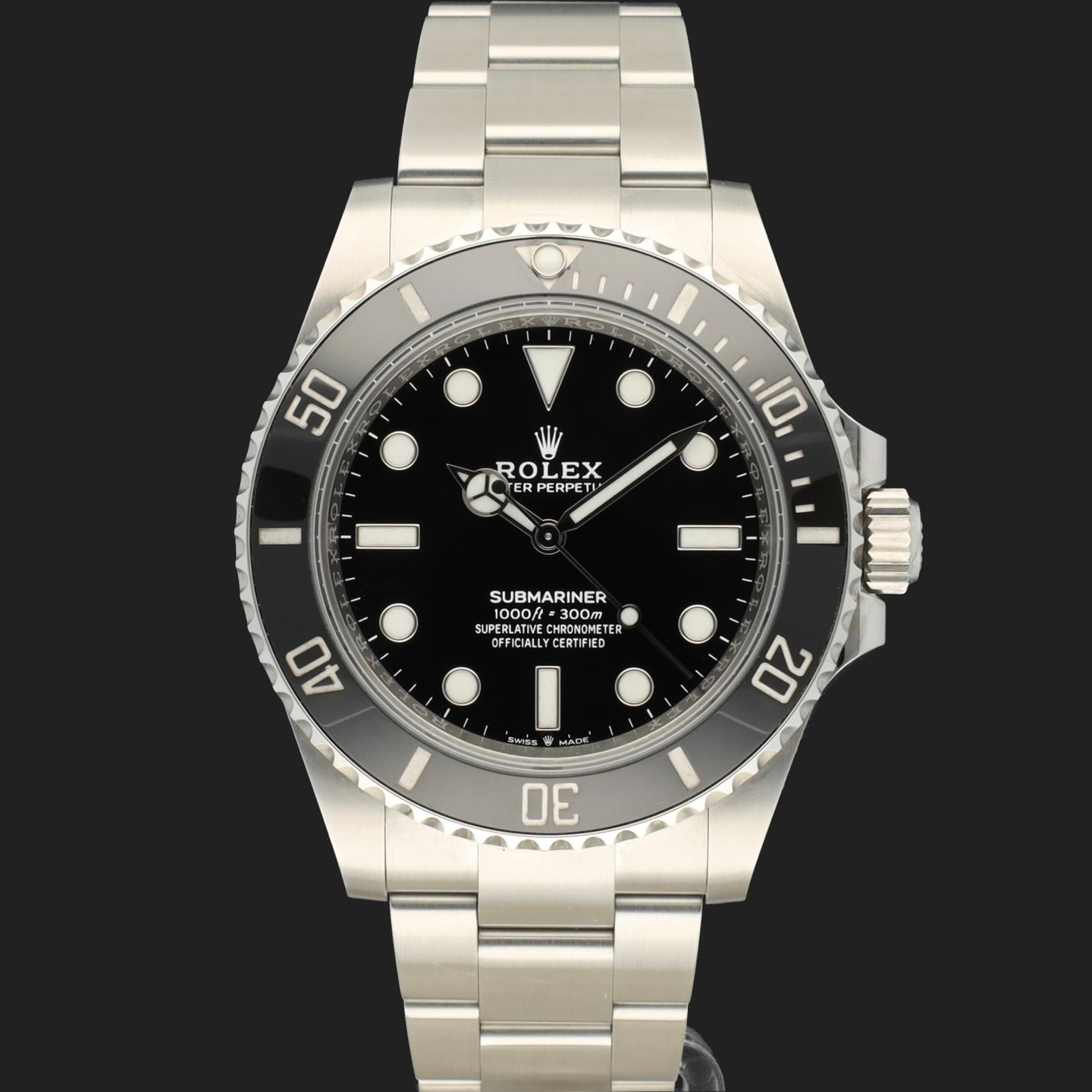 Rolex Submariner No Date 124060 (2020) - Zwart wijzerplaat 41mm Staal (3/8)