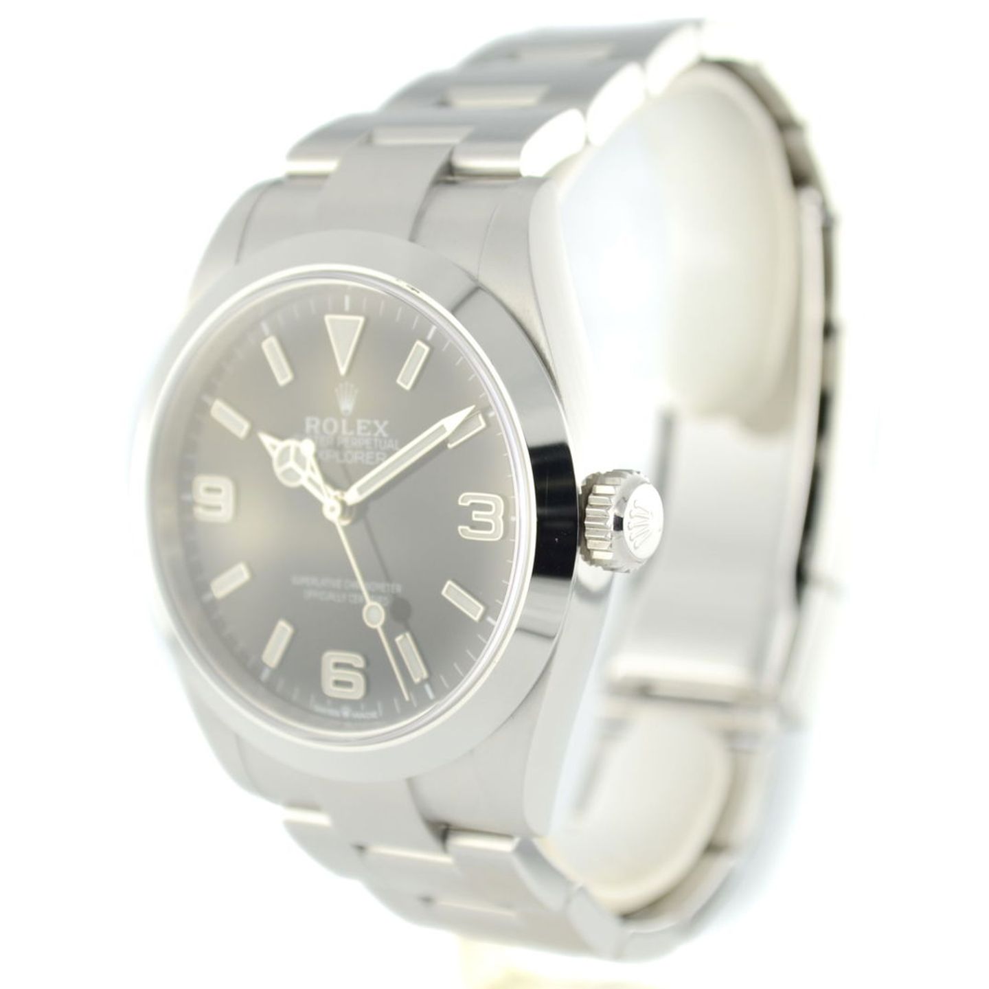 Rolex Explorer 224270 (2026) - Zwart wijzerplaat 40mm Staal (2/7)