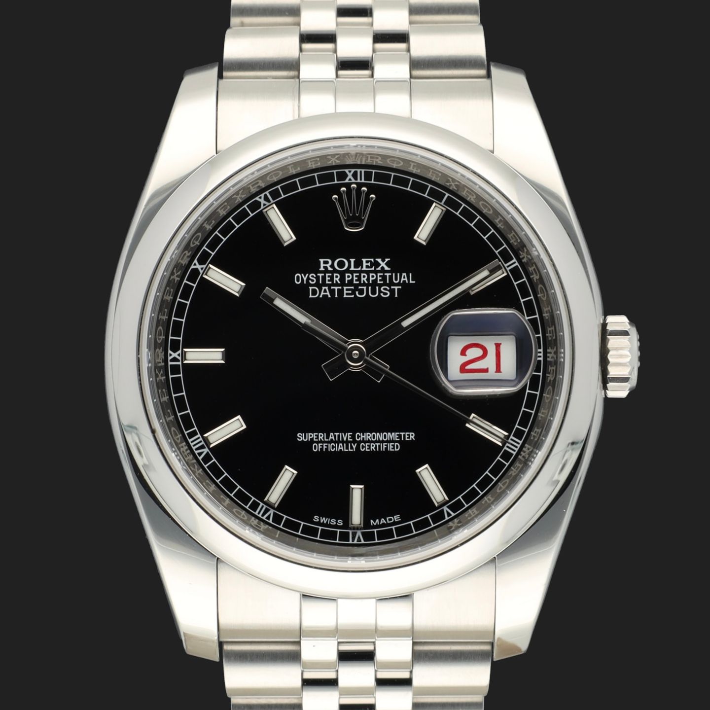 Rolex Datejust 36 116200 (2017) - 36mm Staal (3/8)