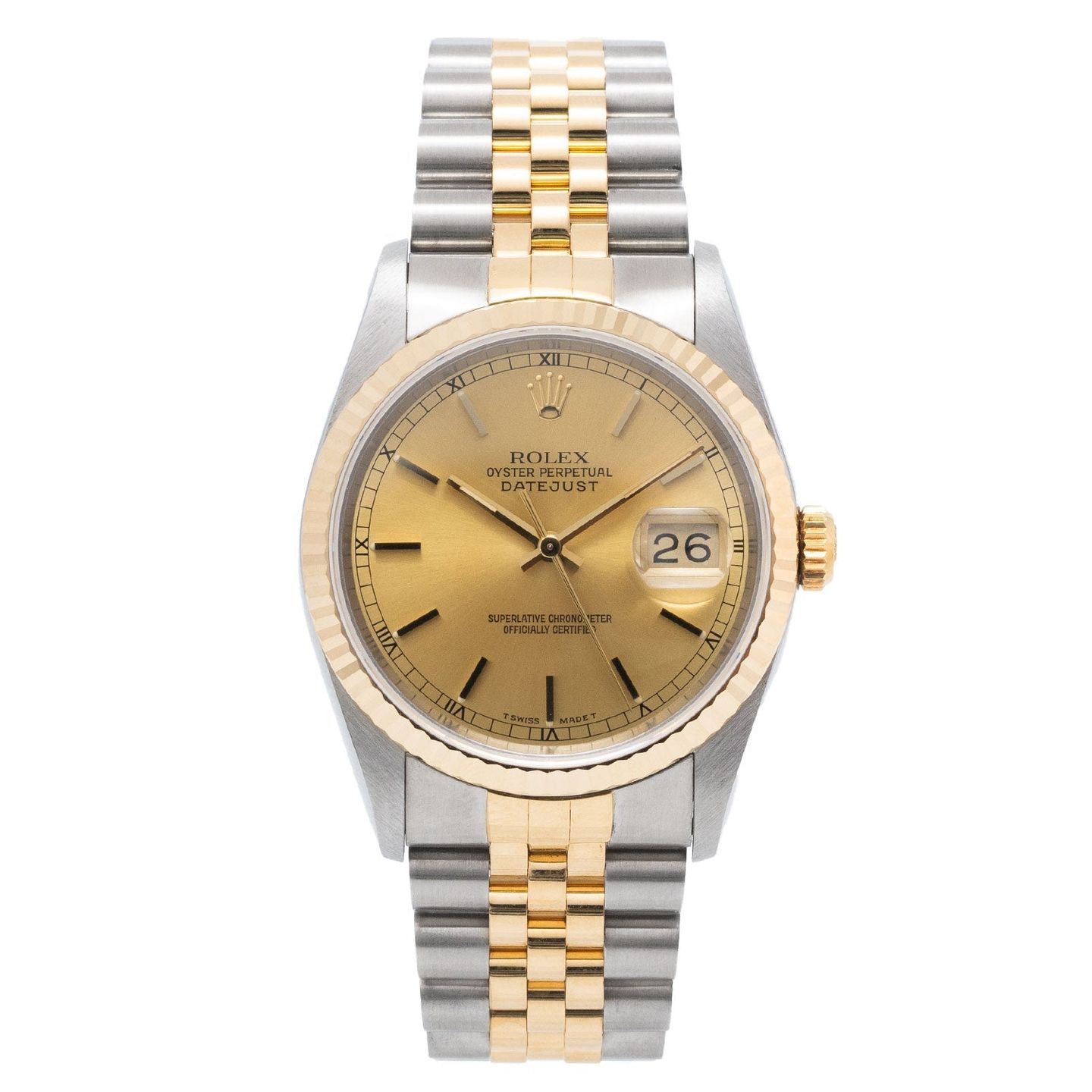 Rolex Datejust 36 16233 (1994) - 36mm Goud/Staal (1/5)