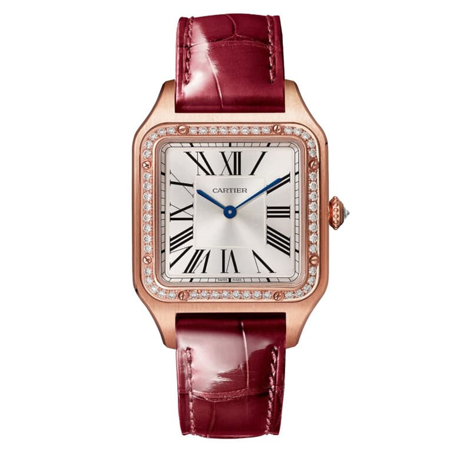 Cartier Santos Dumont WJSA0016 (2025) - Zilver wijzerplaat 44mm Roségoud (1/1)