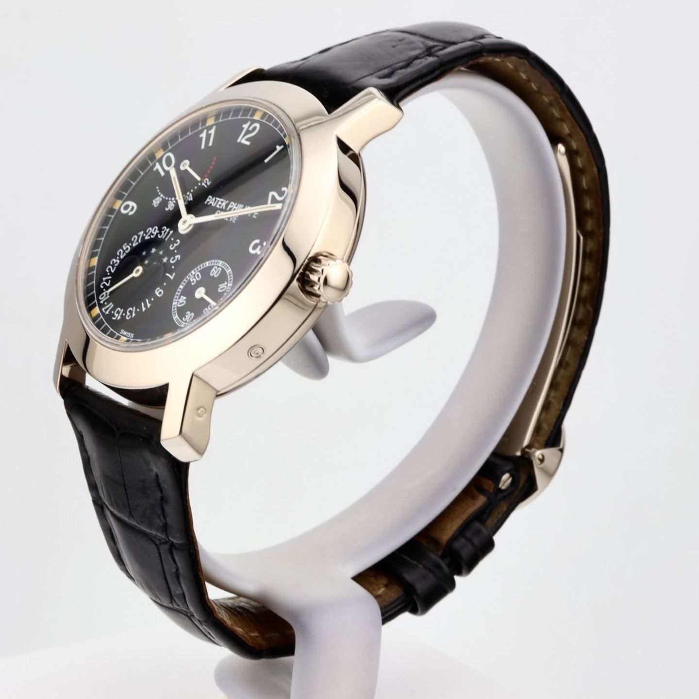 Patek Philippe Complications 5055G-001 (1998) - Zwart wijzerplaat 37mm Witgoud (2/8)