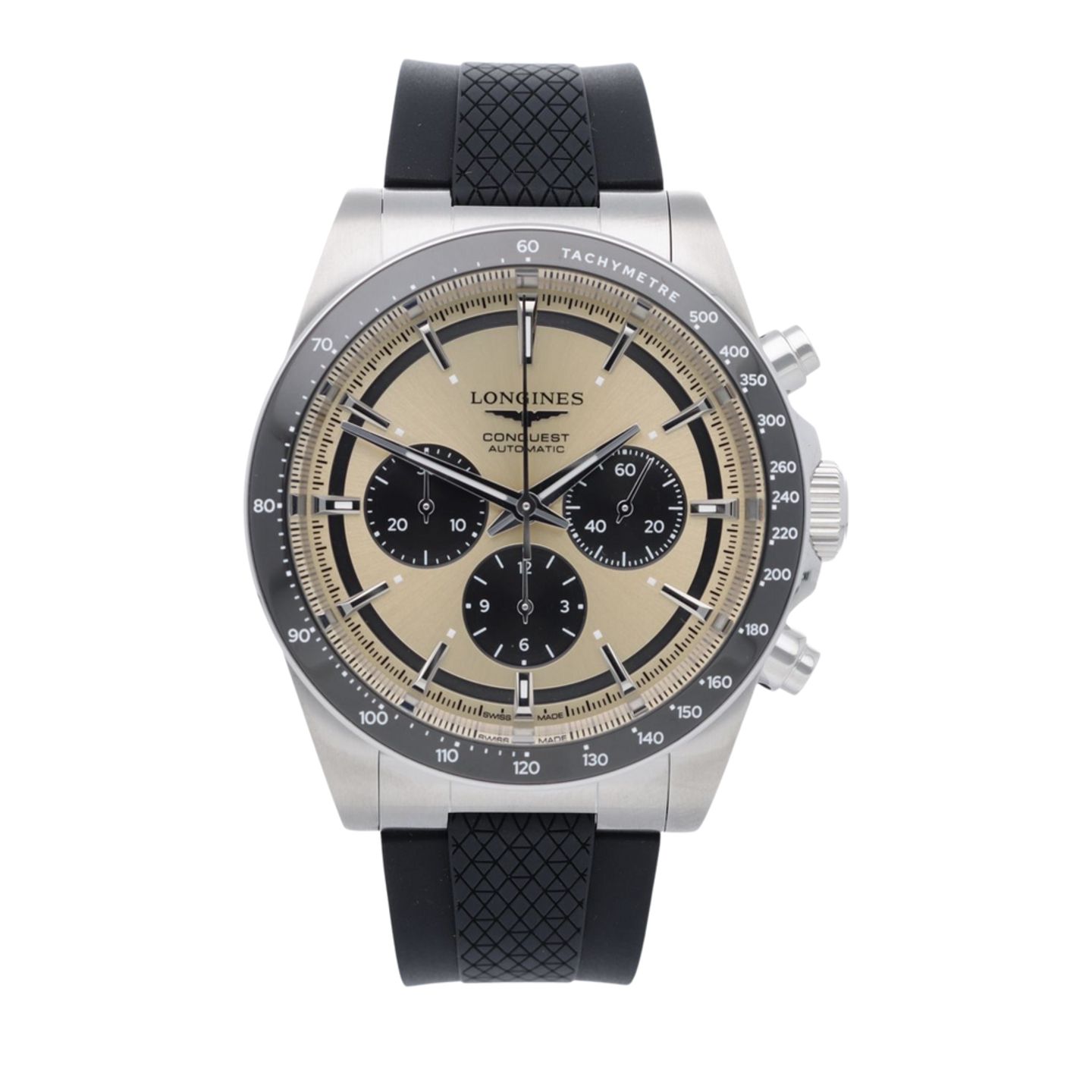 Longines Conquest L3.835.4.32.9 (2025) - Champagne dial 42 mm Steel case (1/7)