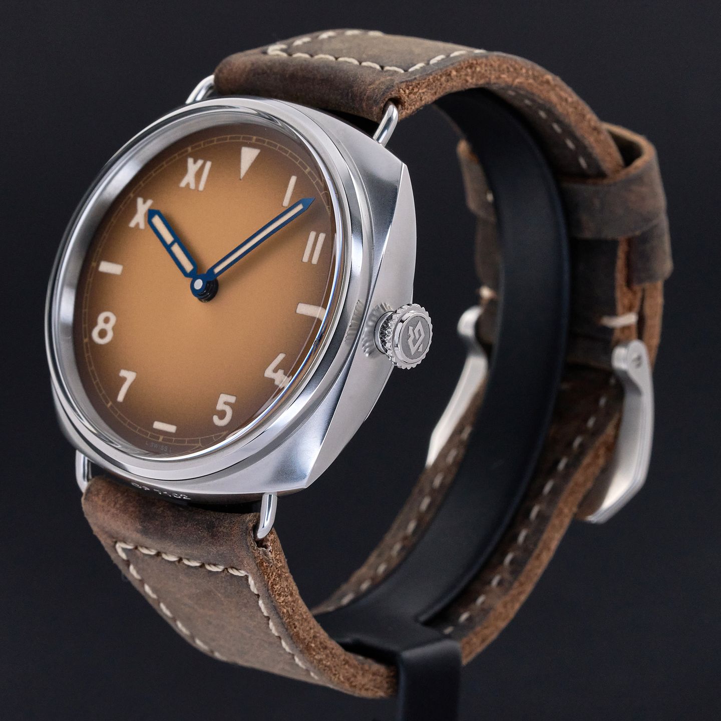 Panerai Radiomir PAM00931 (2020) - Bruin wijzerplaat 47mm Staal (4/8)