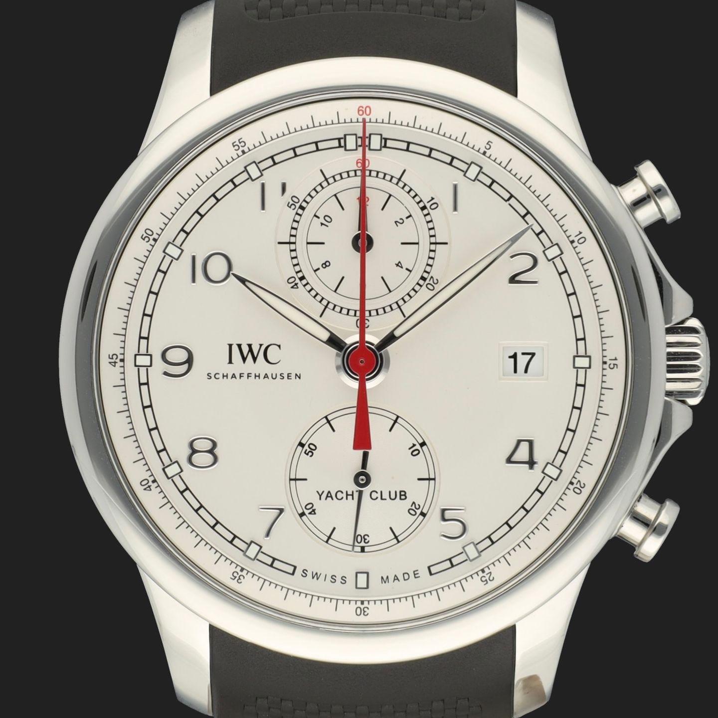 IWC Portuguese Yacht Club Chronograph IW390502 (2016) - Silver dial 44 mm Steel case (2/8)