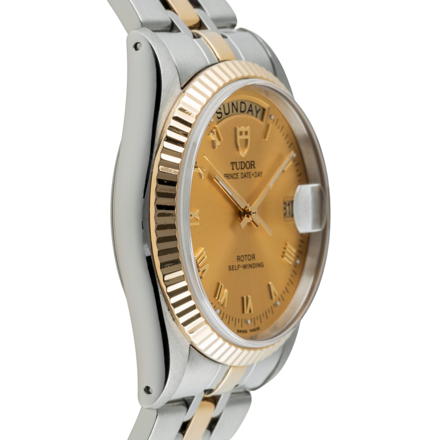 Tudor Prince Date 76213 (Unknown (random serial)) - 36 mm Gold/Steel case (7/8)