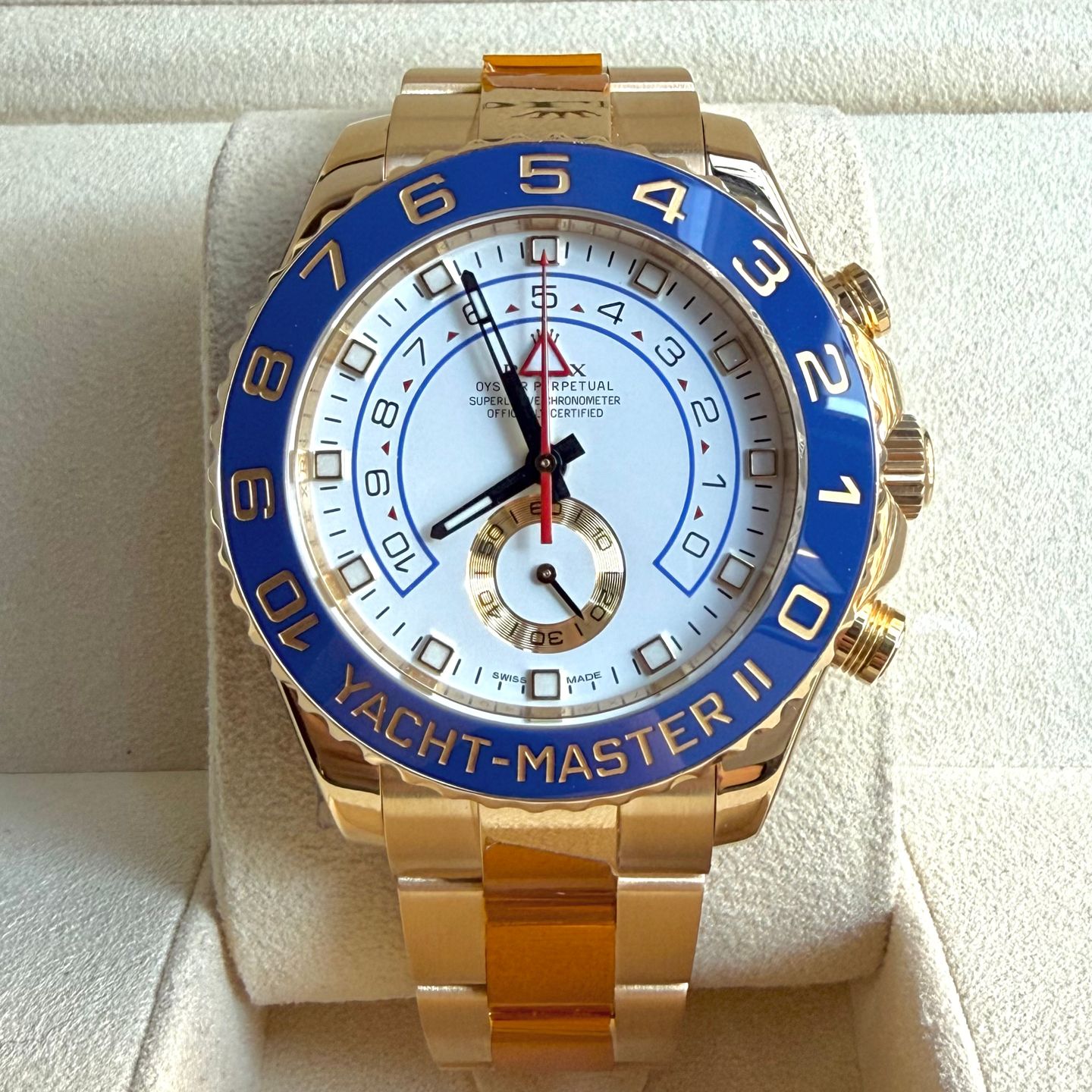 Rolex Yacht-Master II 116688 (2013) - Wit wijzerplaat 44mm Geelgoud (2/14)