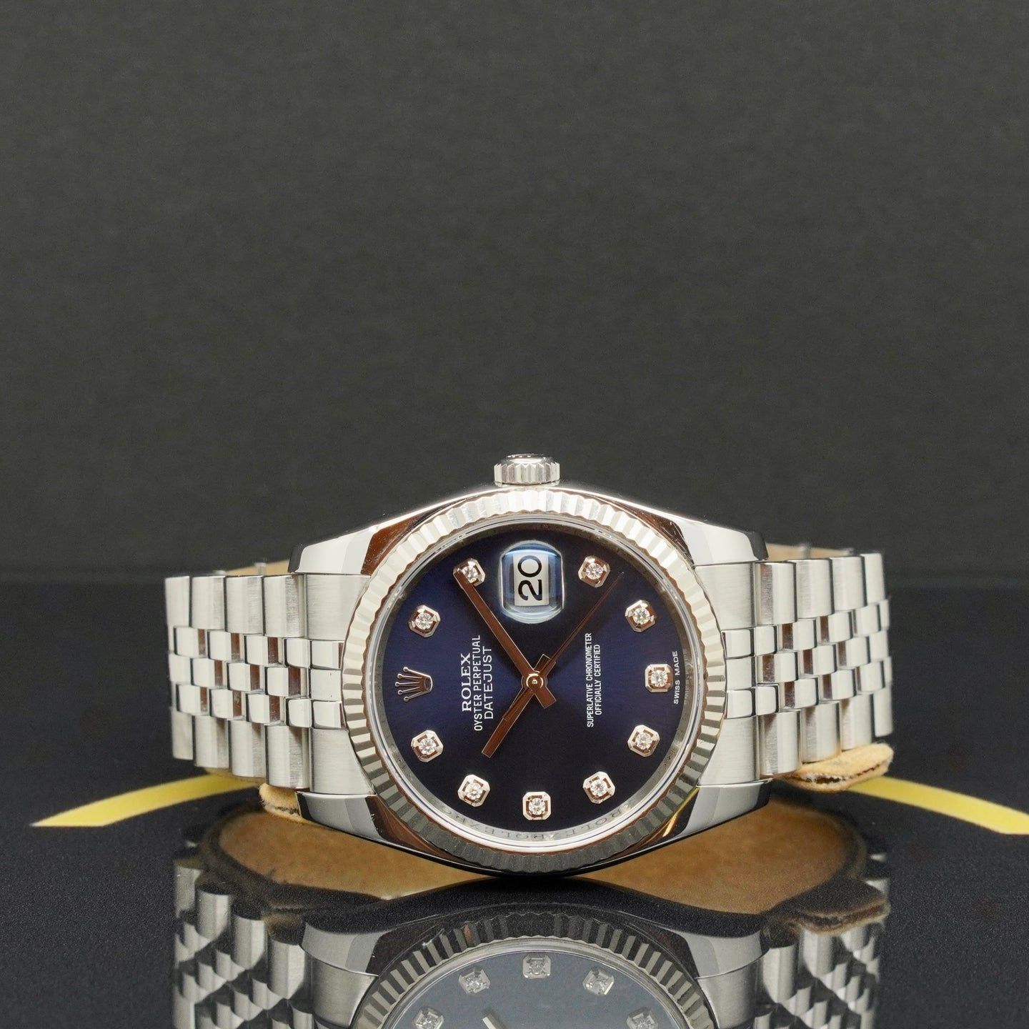 Rolex Datejust 36 116234 (2012) - Blauw wijzerplaat 36mm Staal (4/7)