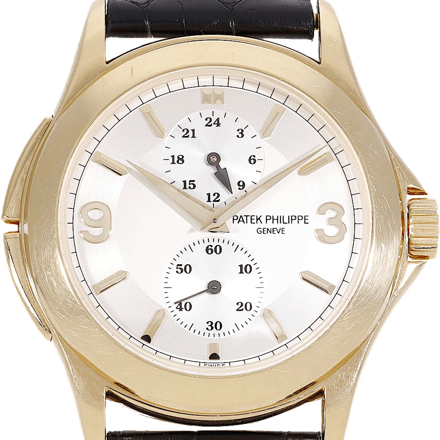 Patek Philippe Golden Ellipse 5738/1R-001 (2007) - Black dial 35 mm Rose Gold case (1/5)