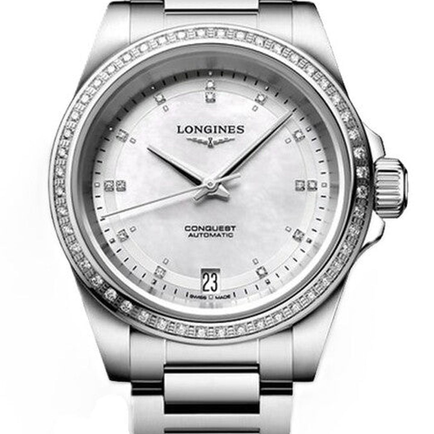 Longines Conquest L3.430.0.87.6 (2026) - Wit wijzerplaat 34mm Staal (1/1)