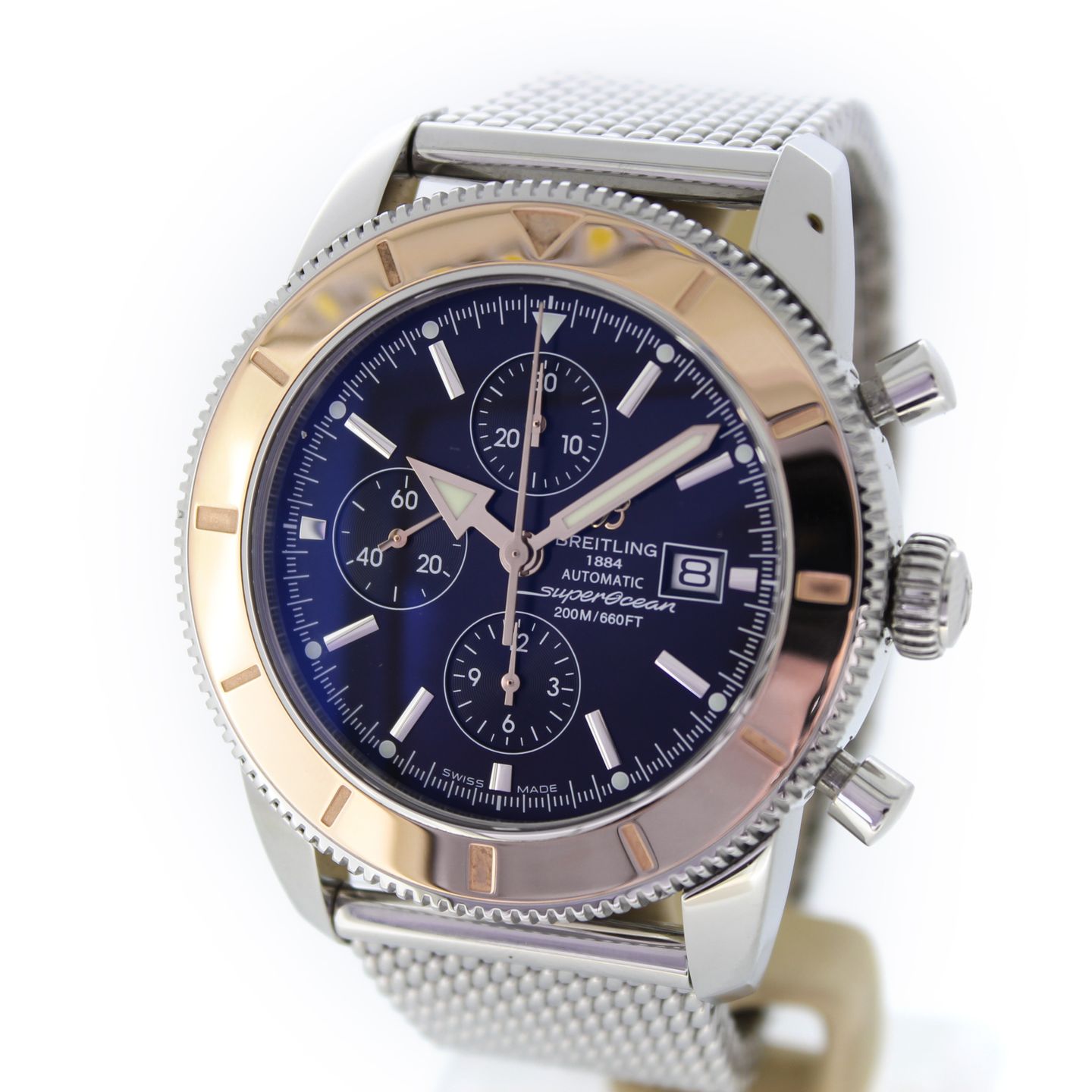 Breitling Superocean Heritage Chronograph U1332012/B908 (2014) - Black dial 46 mm Gold/Steel case (5/7)
