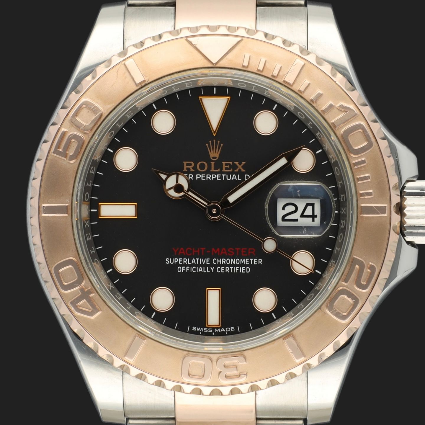 Rolex Yacht-Master 40 116621 (2019) - Zwart wijzerplaat 40mm Goud/Staal (2/8)