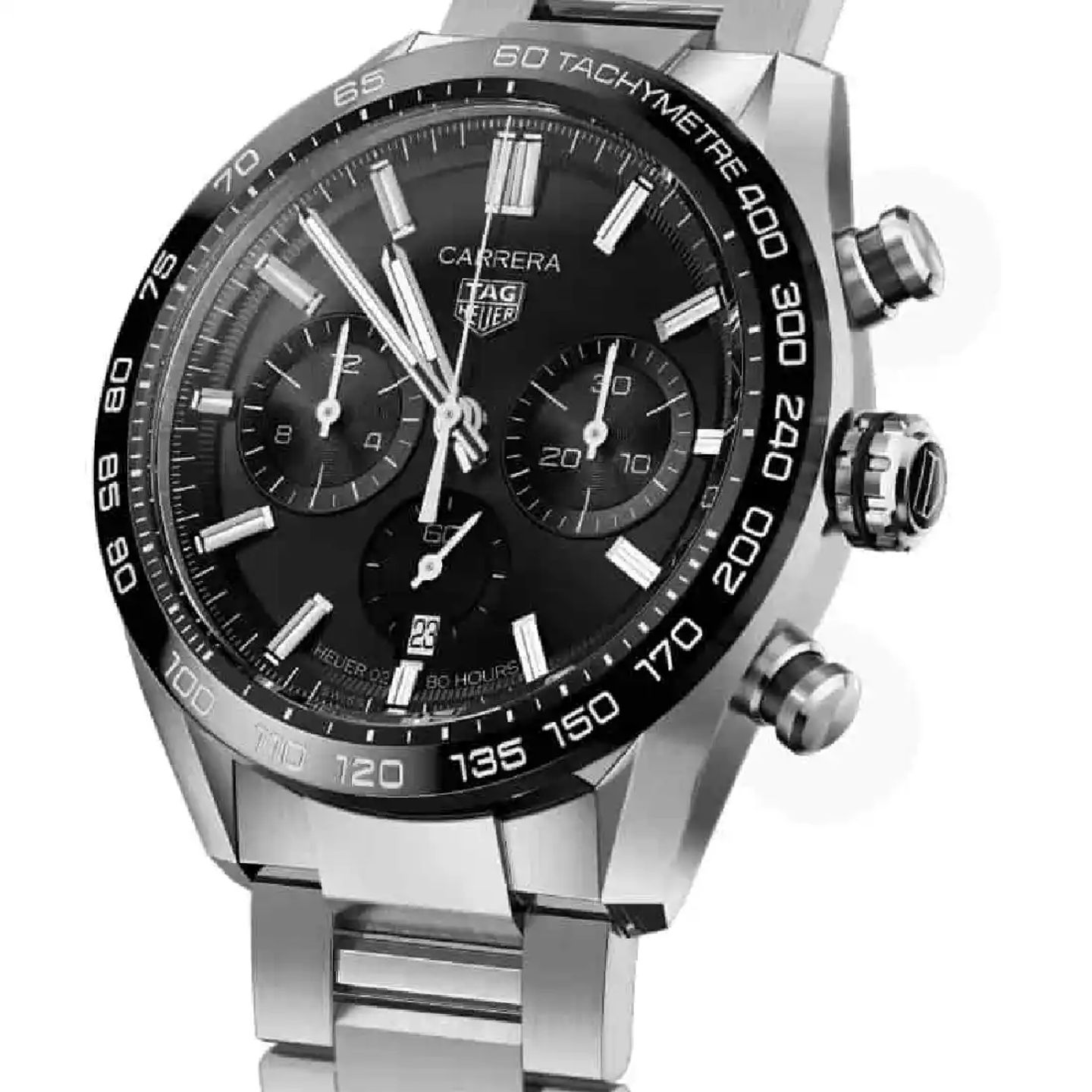 TAG Heuer Carrera CBN2A1B.BA0643 (2025) - Zwart wijzerplaat 44mm Staal (1/3)