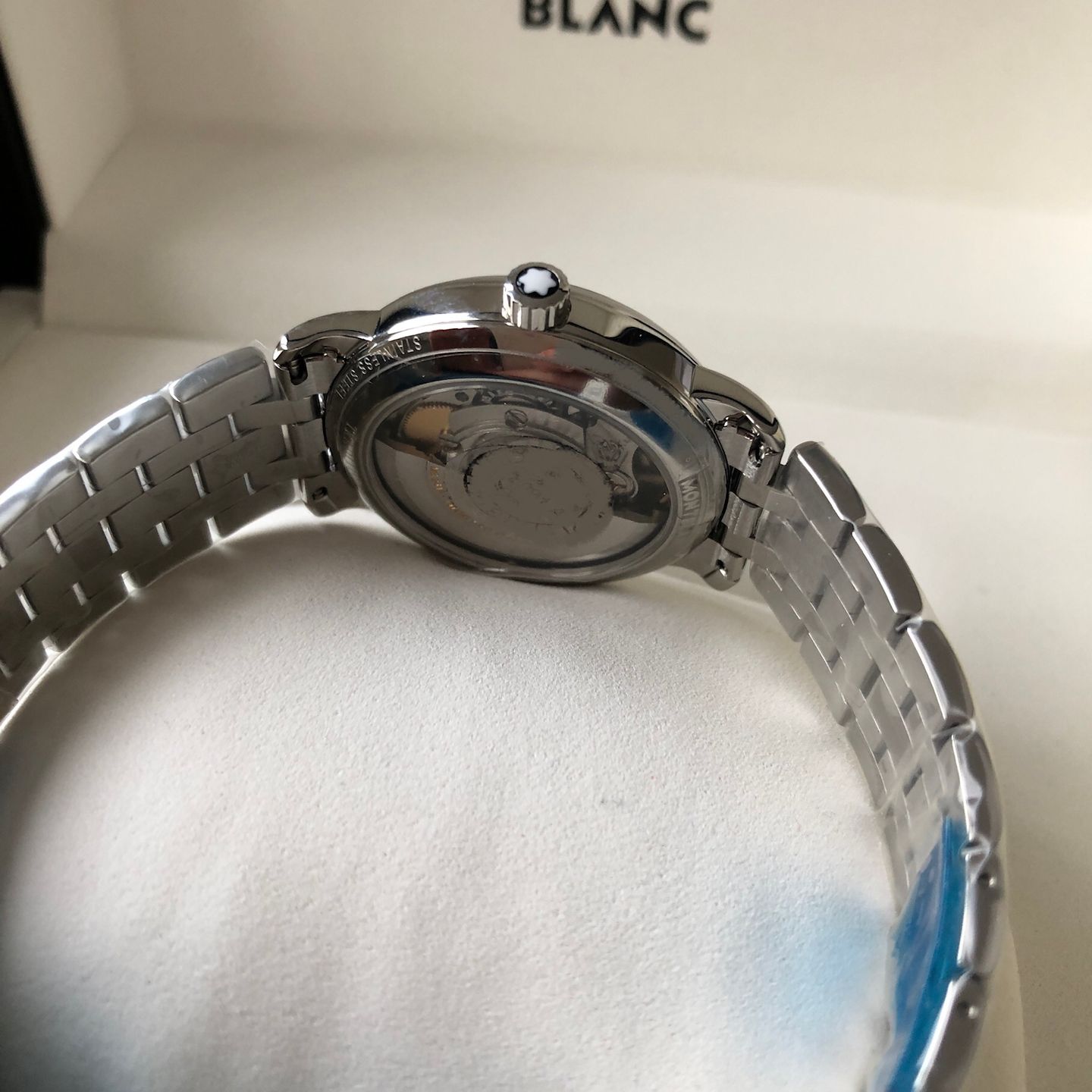 Montblanc Tradition 124783 (2022) - Silver dial 32 mm Steel case (8/8)