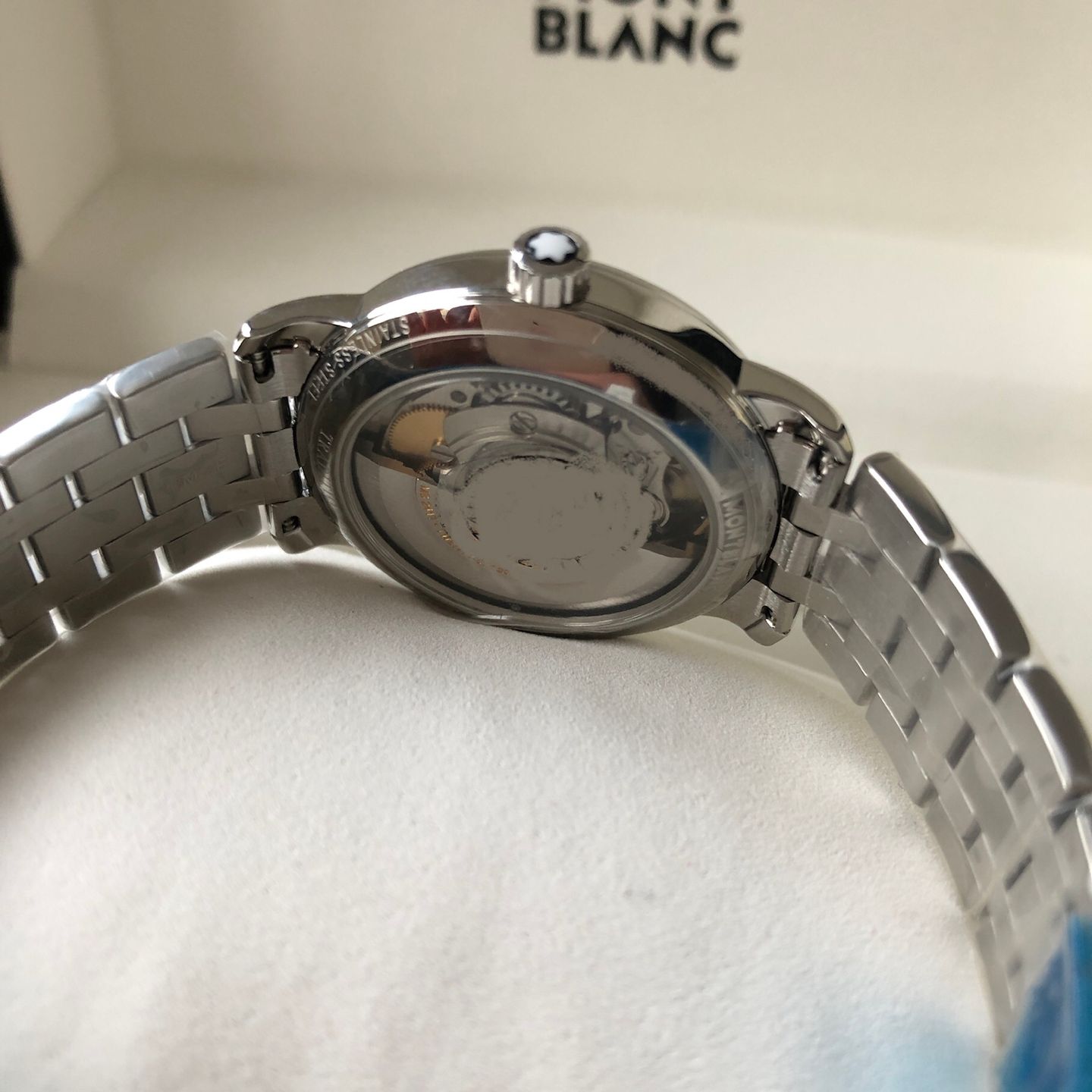 Montblanc Tradition 124783 (2022) - Silver dial 32 mm Steel case (7/8)