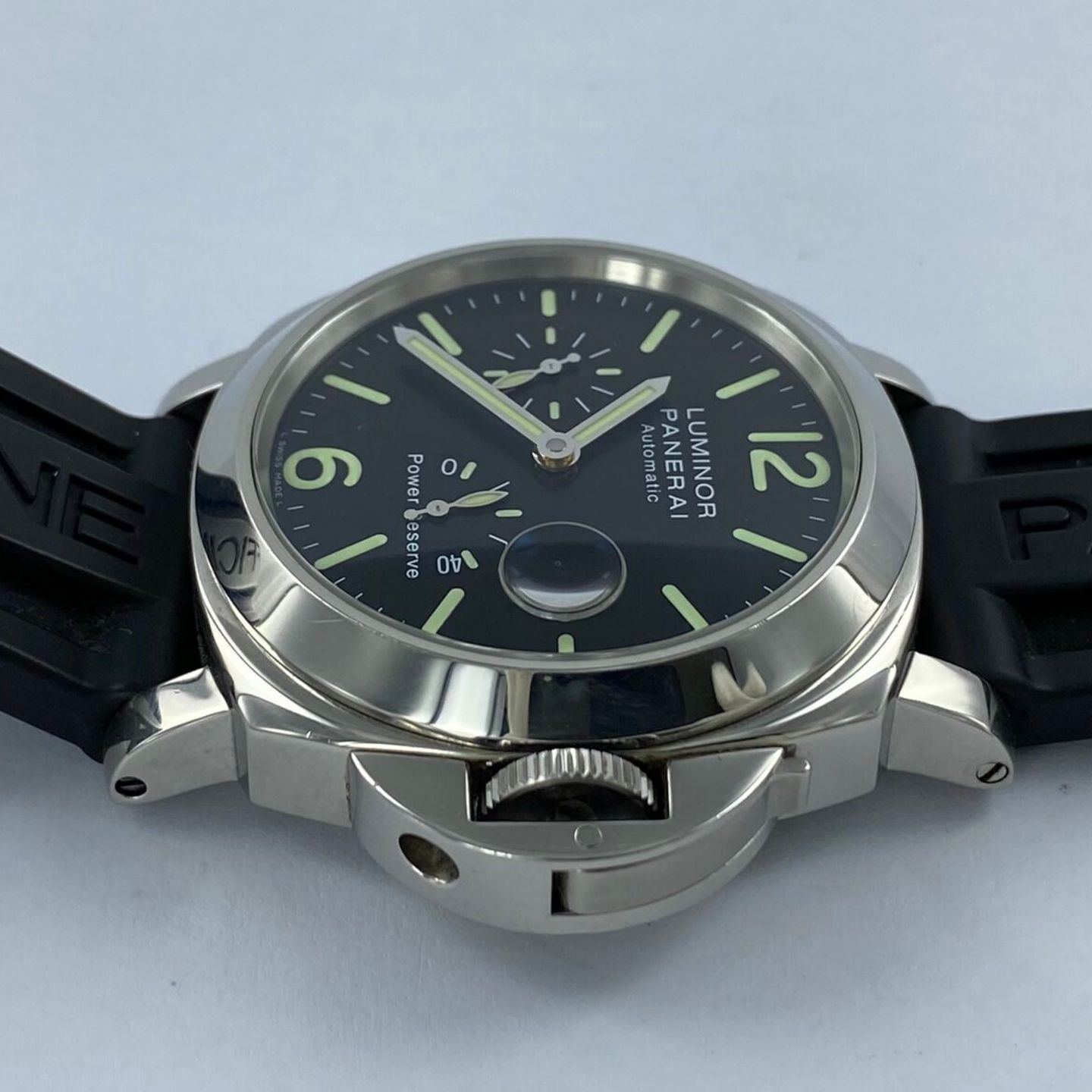 Panerai Luminor Power Reserve PAM00090 (2003) - Zwart wijzerplaat 44mm Staal (3/7)