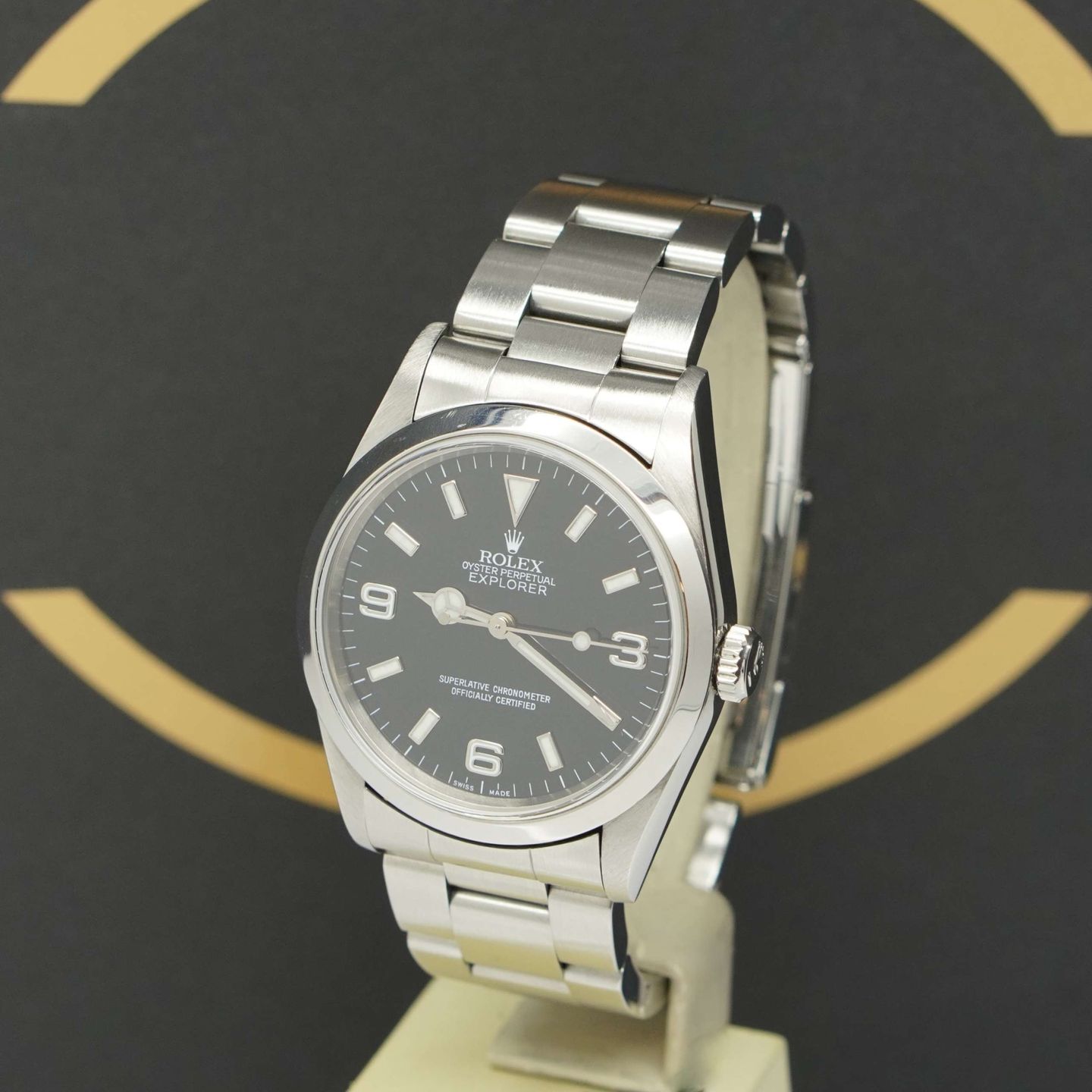 Rolex Explorer 14270 (1999) - Zwart wijzerplaat 36mm Staal (3/7)