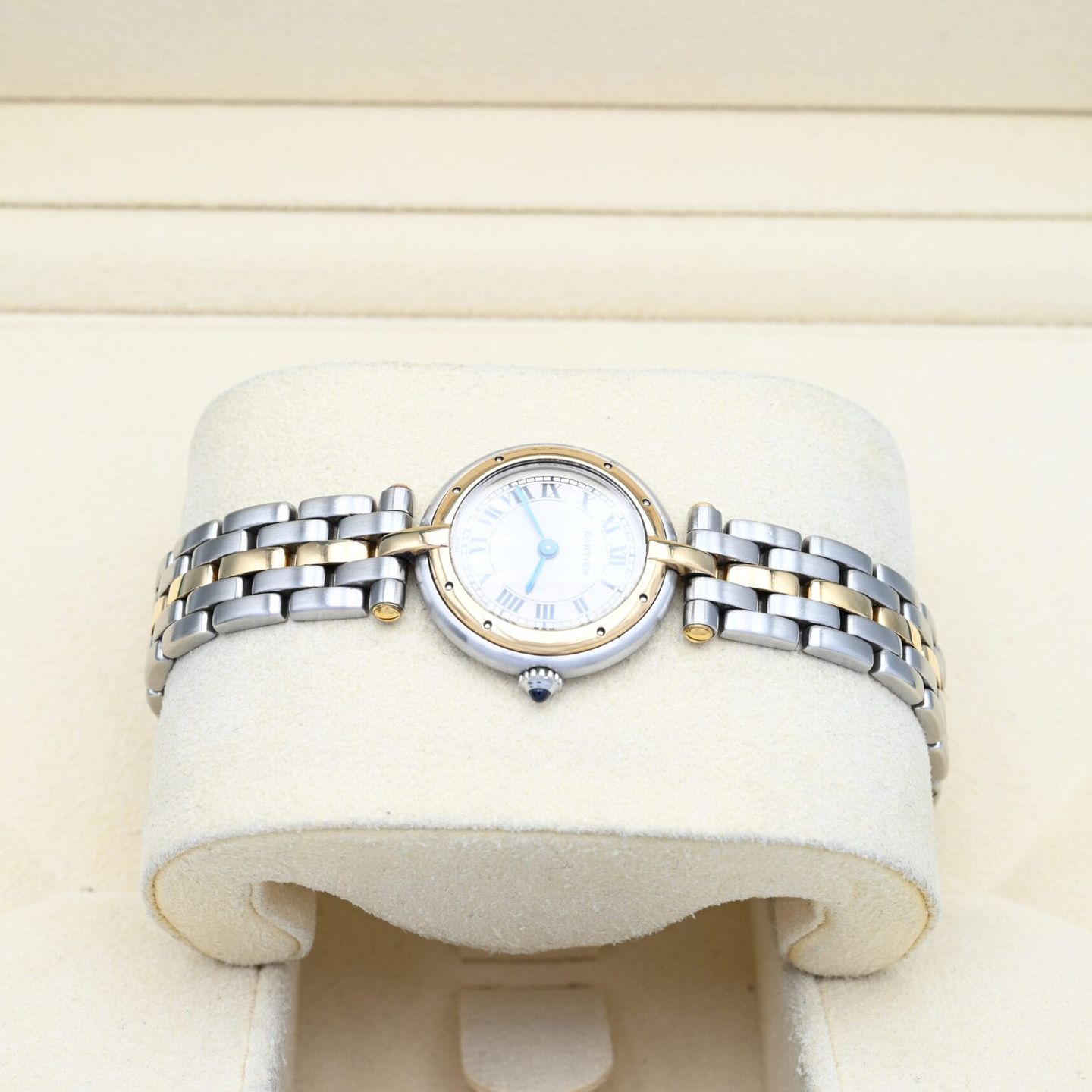 Cartier Panthère 1057920 (Unknown (random serial)) - White dial 24 mm Gold/Steel case (4/8)