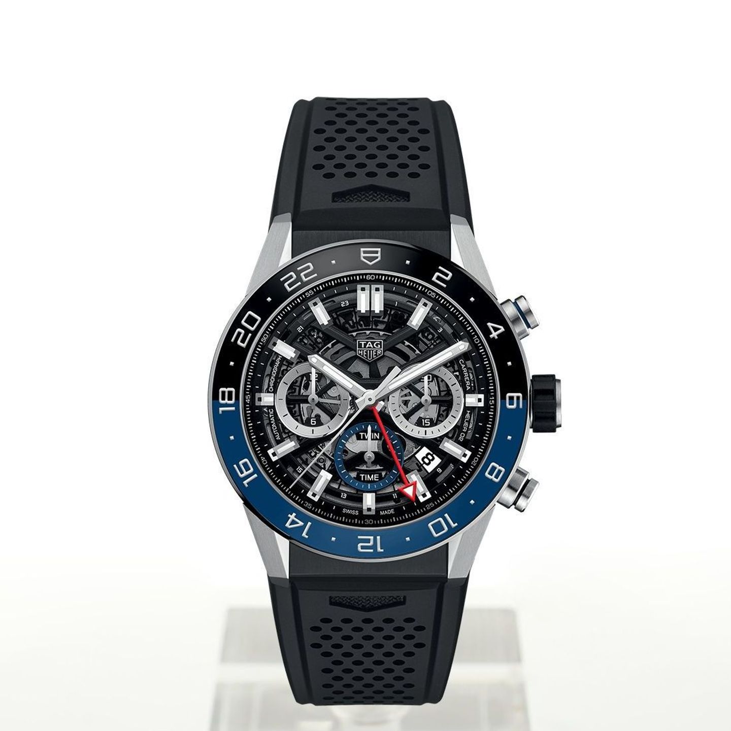 TAG Heuer Carrera CBG2A1Z.FT6157 (2024) - Zwart wijzerplaat 45mm Staal (2/2)