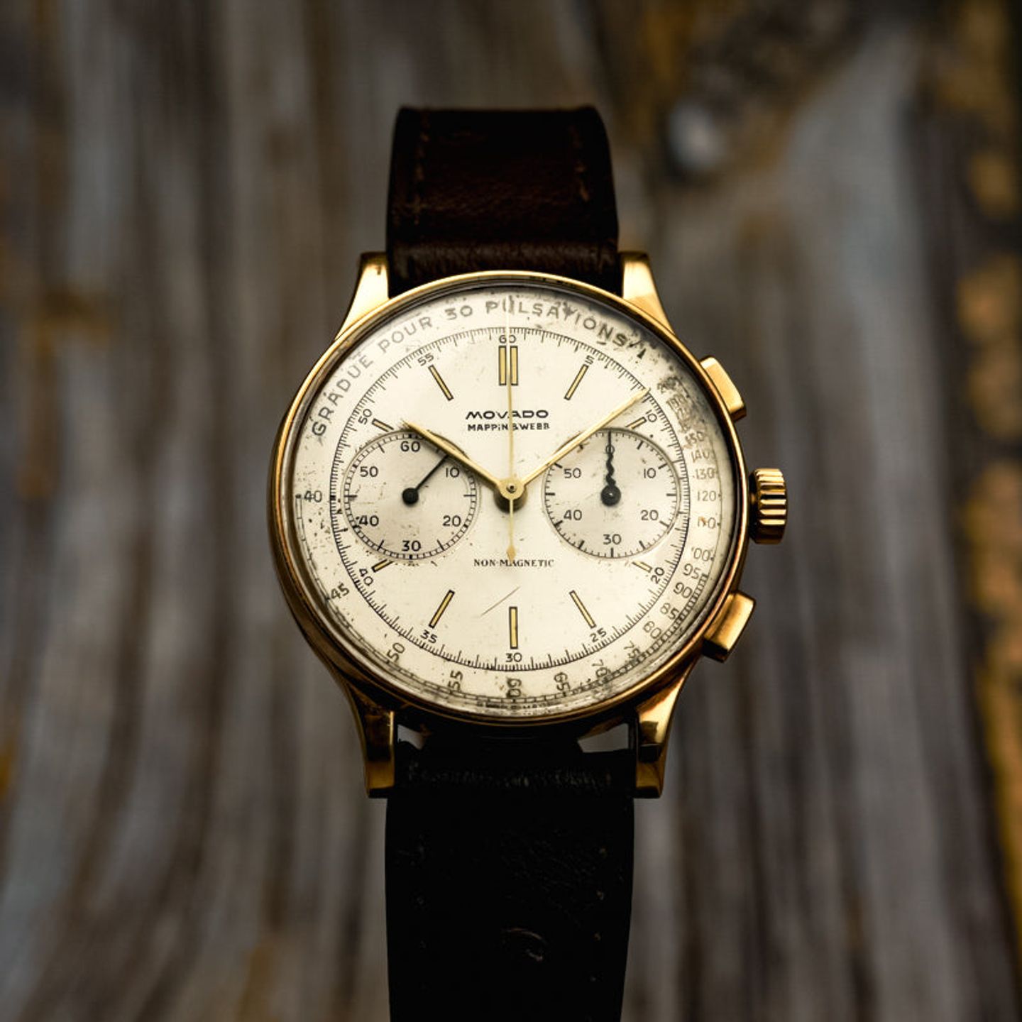 Movado Vintage 9002 (1940) - Onbekend wijzerplaat 32mm Geelgoud (4/4)