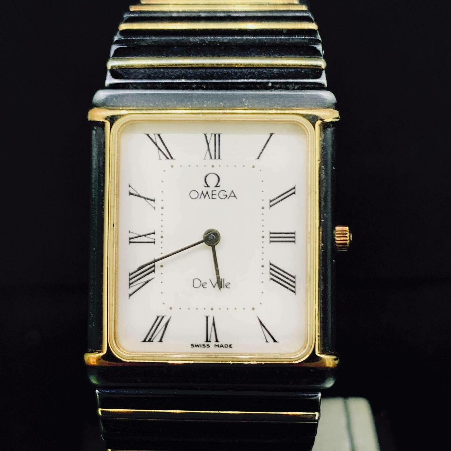 Omega De Ville Unknown (1989) - White dial 24 mm Gold/Steel case (1/6)