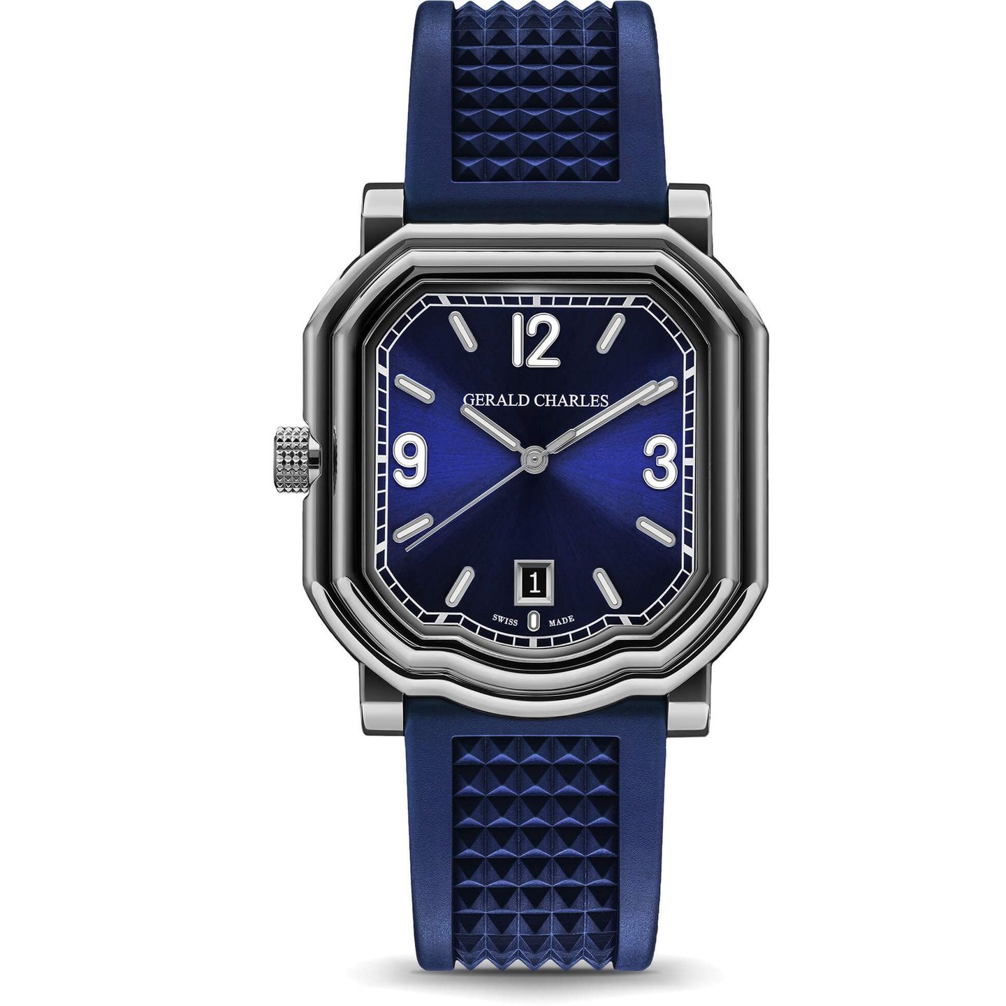 Gerald Charles Unknown GC2-0-TX-TN-01 (2025) - Blauw wijzerplaat 39mm Titanium (1/1)