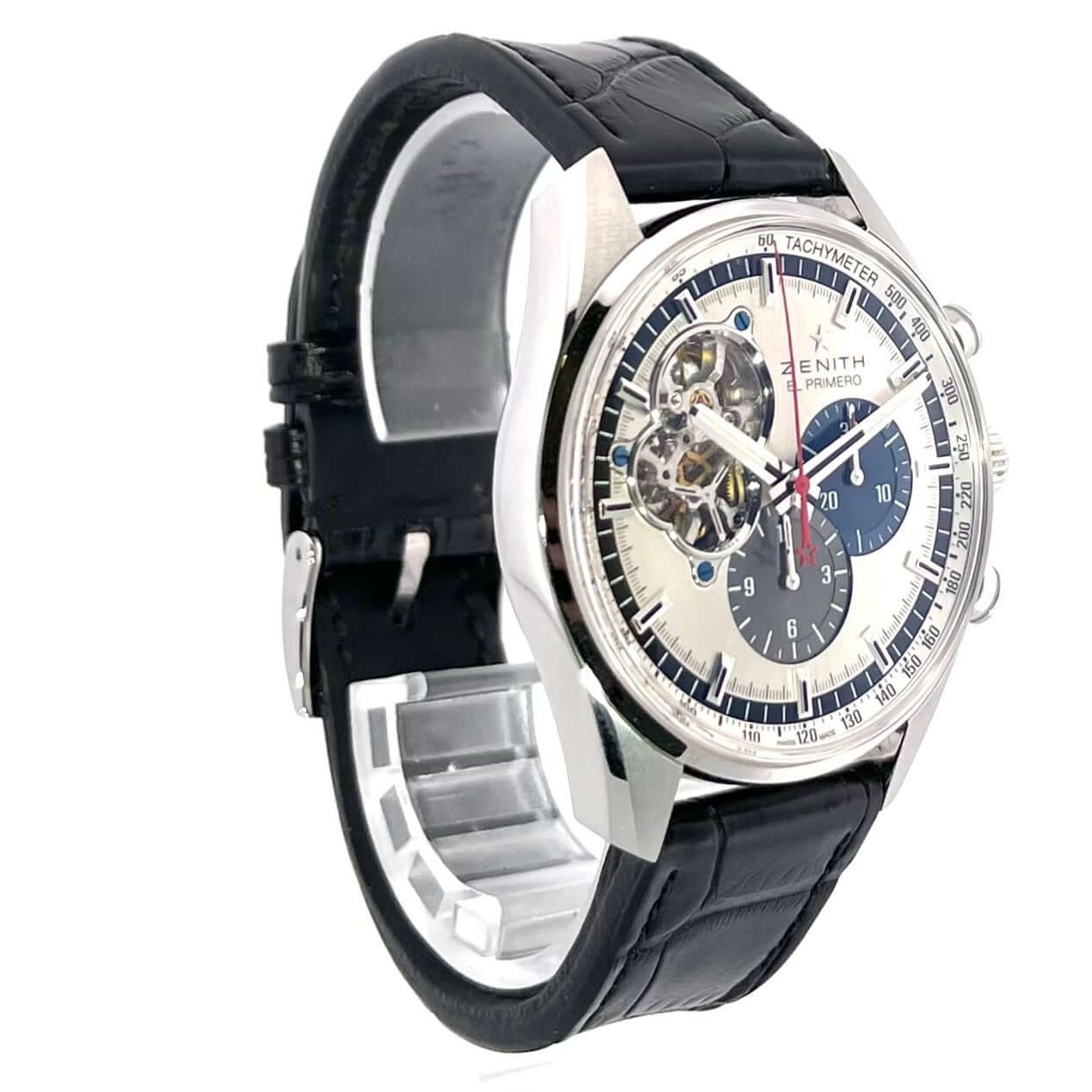 Zenith El Primero Chronomaster 03.2040.4061/69.C496 (2013) - Silver dial 42 mm Steel case (4/8)