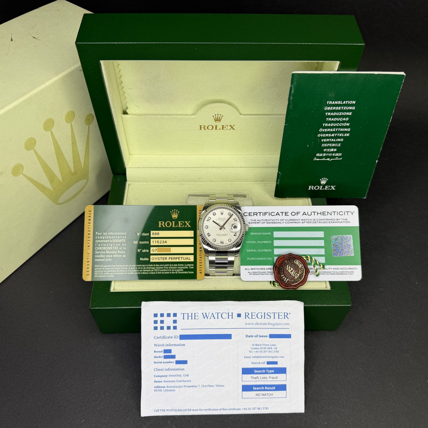 Rolex Oyster Perpetual Date 115234 - (3/8)