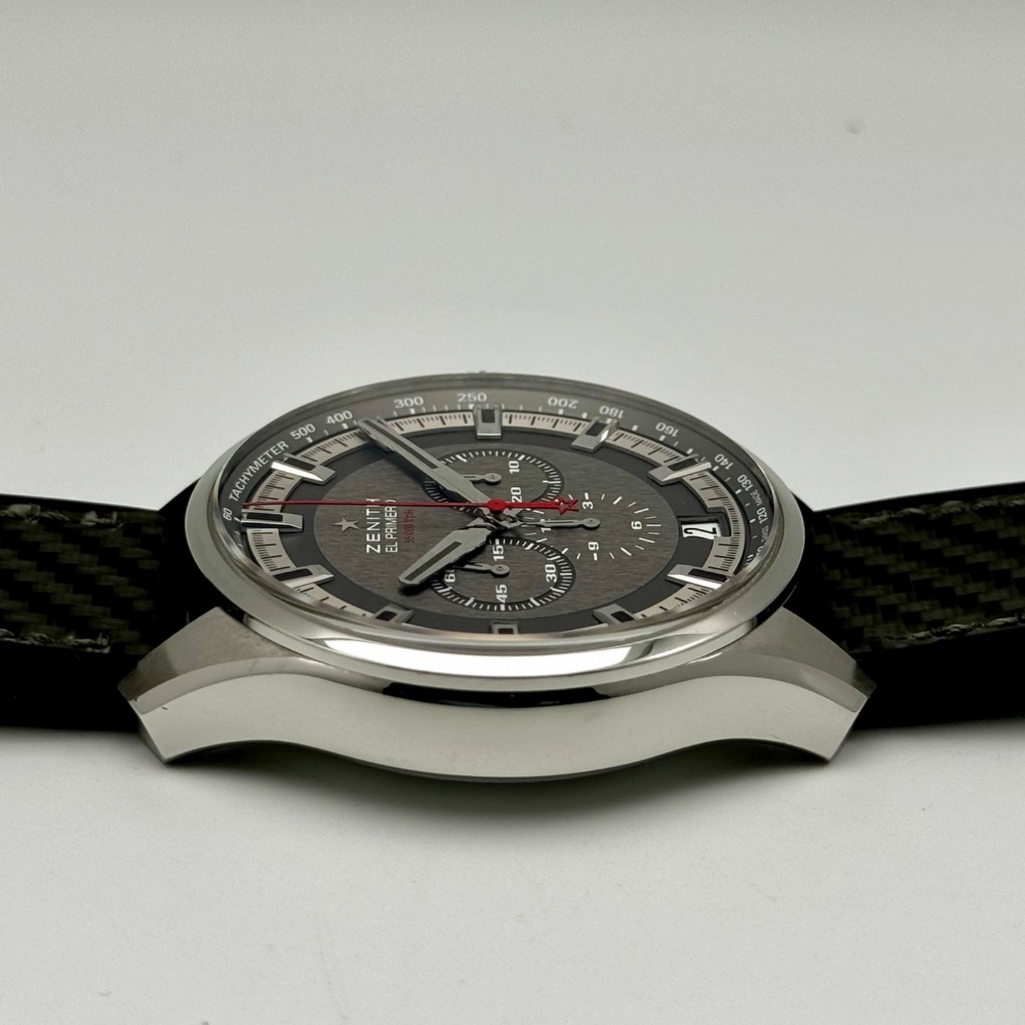 Zenith El Primero Doublematic 03.2282.400/91.R578 (2019) - Zwart wijzerplaat 45mm Staal (4/10)