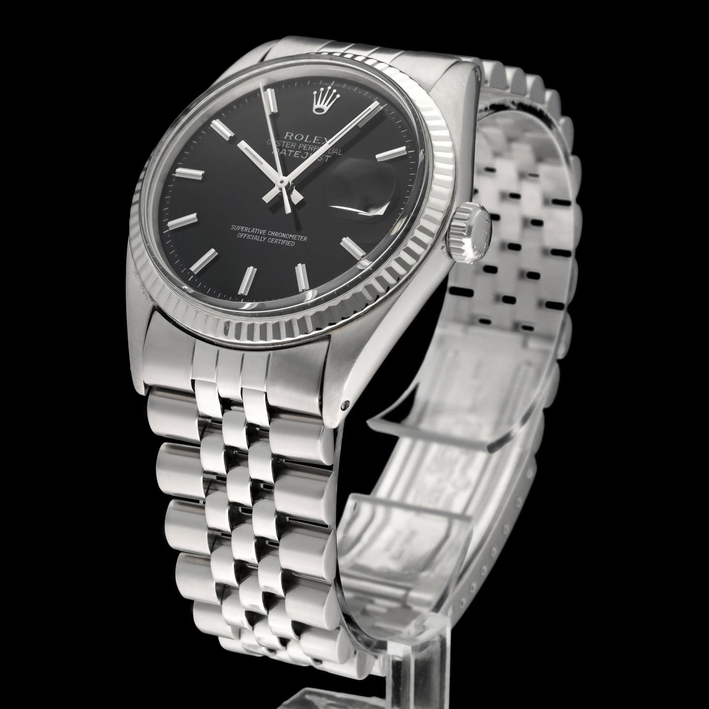 Rolex Datejust 1601 (1970) - Black dial 36 mm Steel case (4/8)